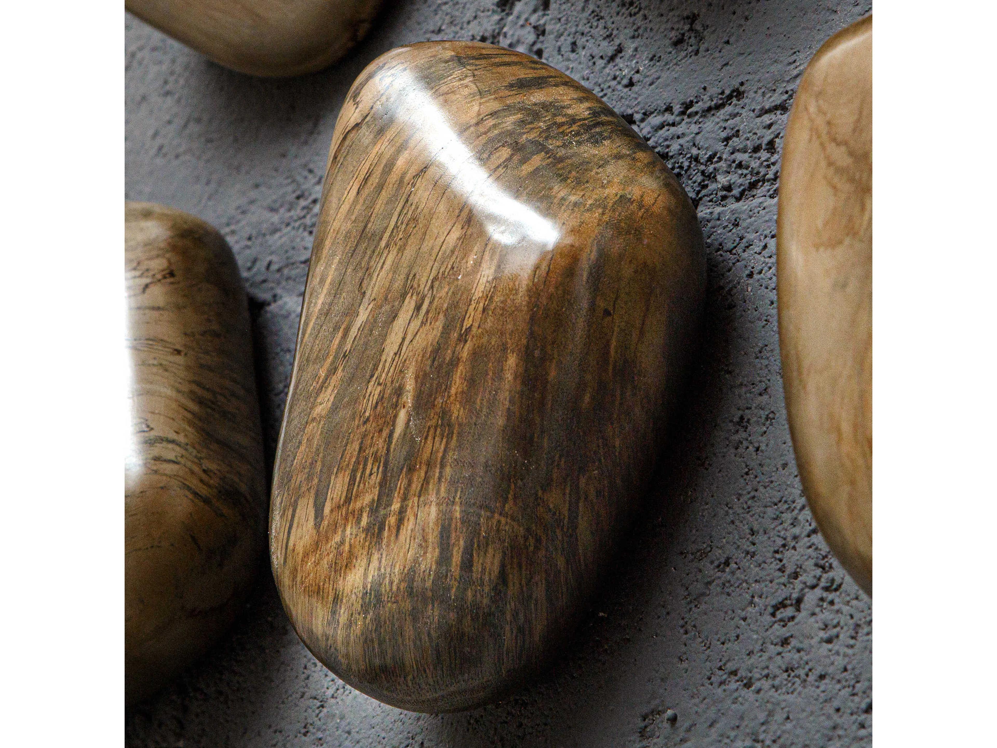 Uttermost Pebbles Walnut 3D Wall Art Set of 9