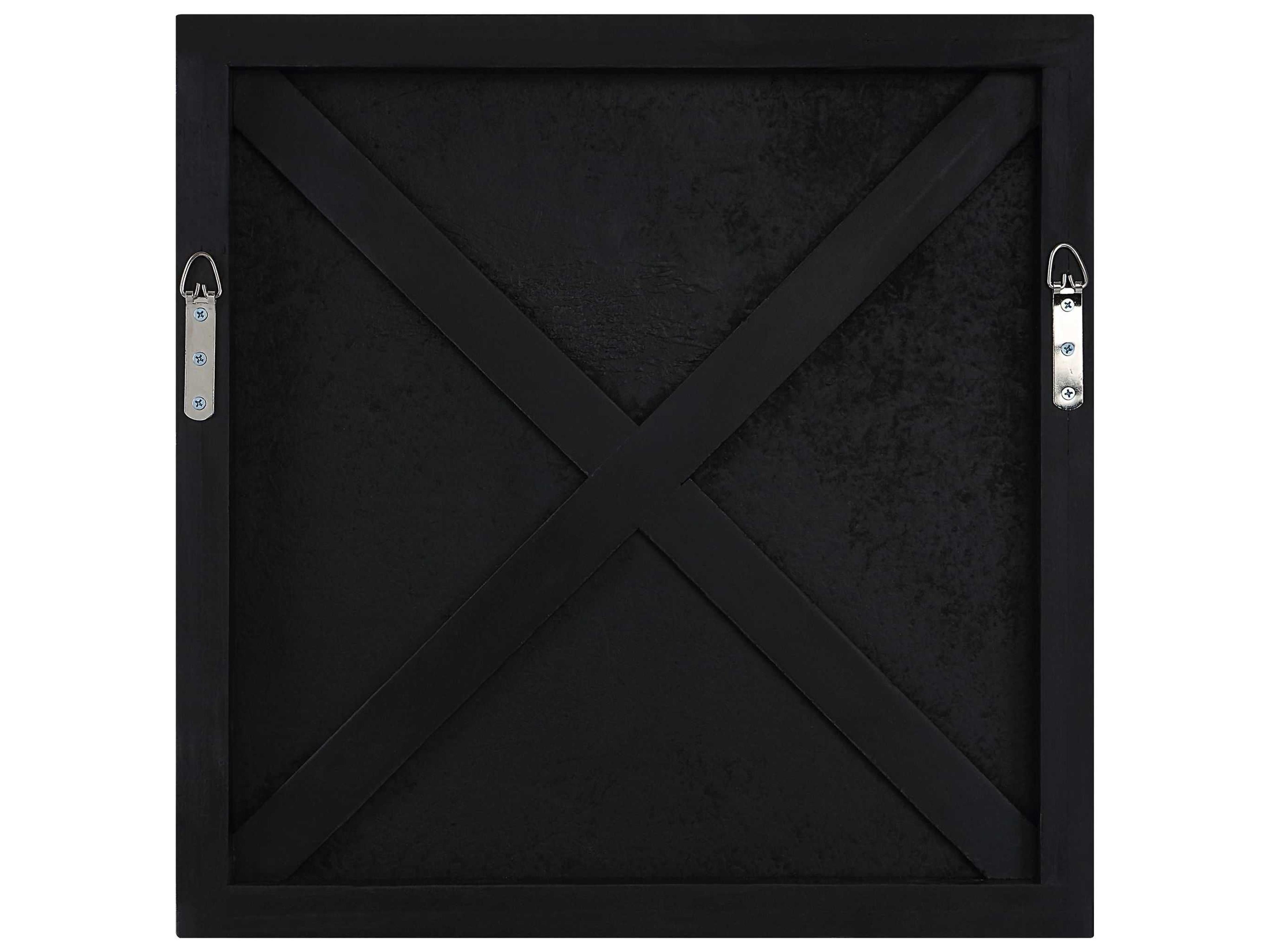 Uttermost Pickford Distressed Natural Wash / Ivory Wood Wall Art