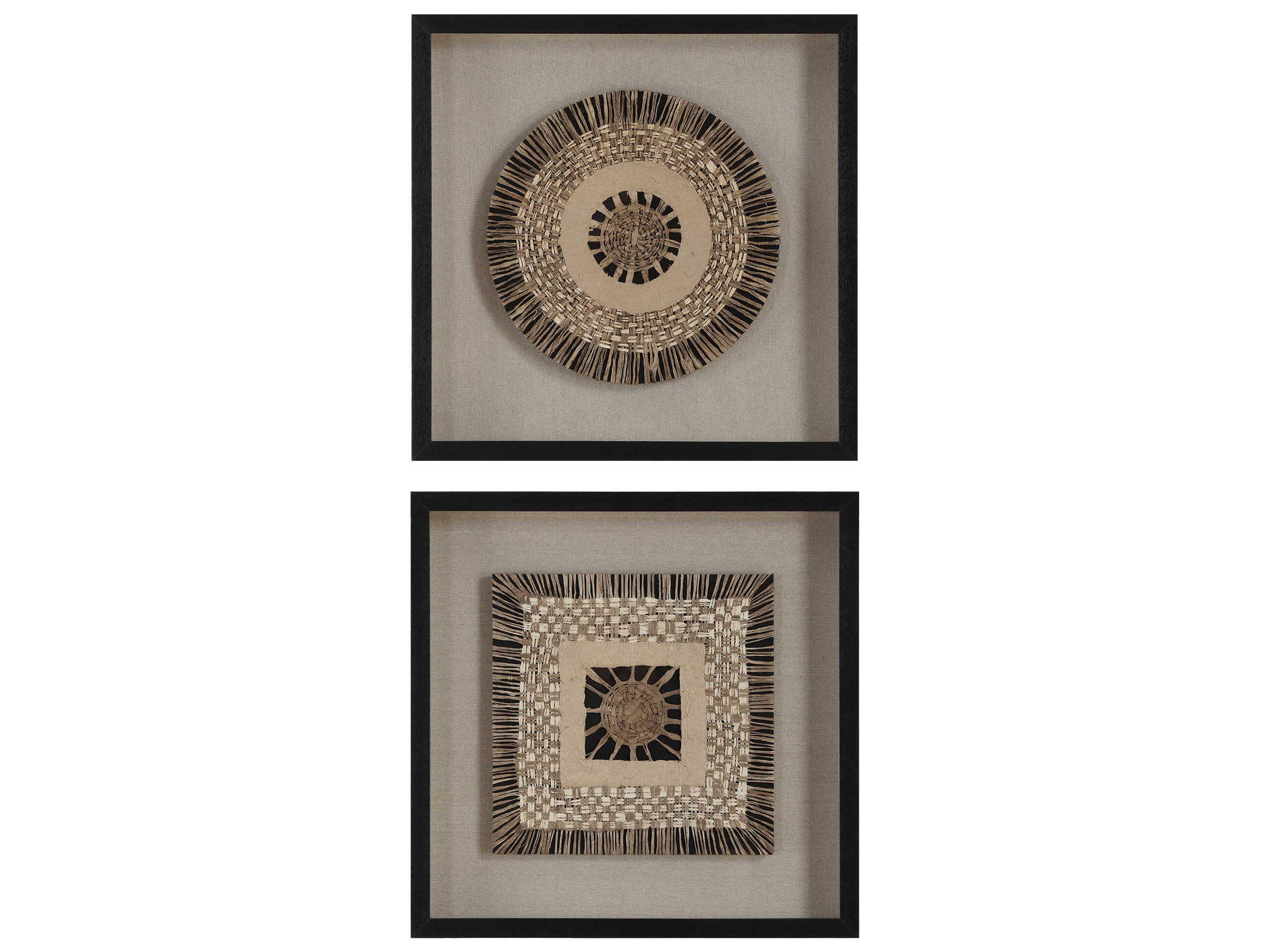Intertwine Knit Paper Shadow Box Set of 2