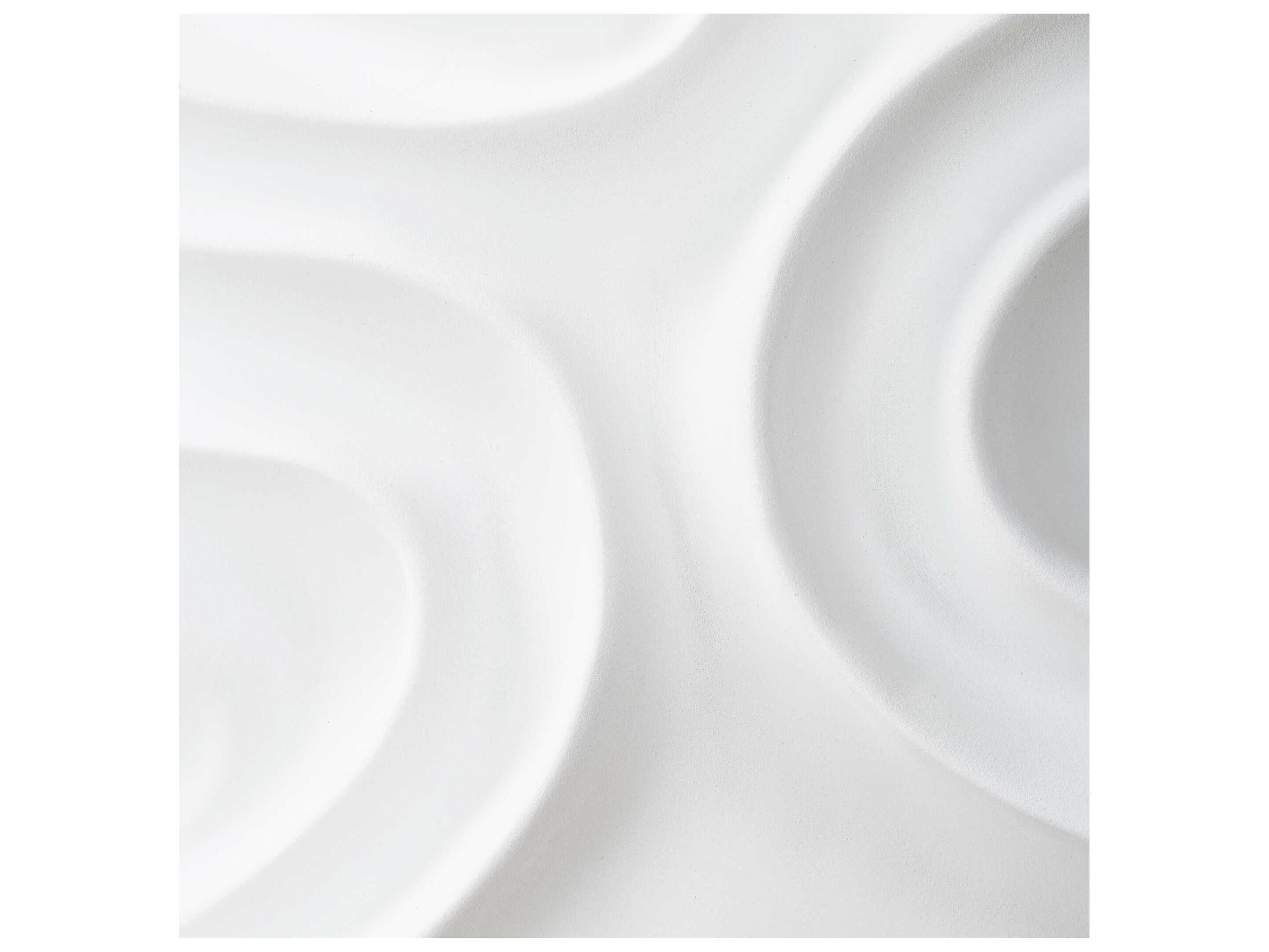 Uttermost Snowdrift Scultped White Wall Decor Set of 4