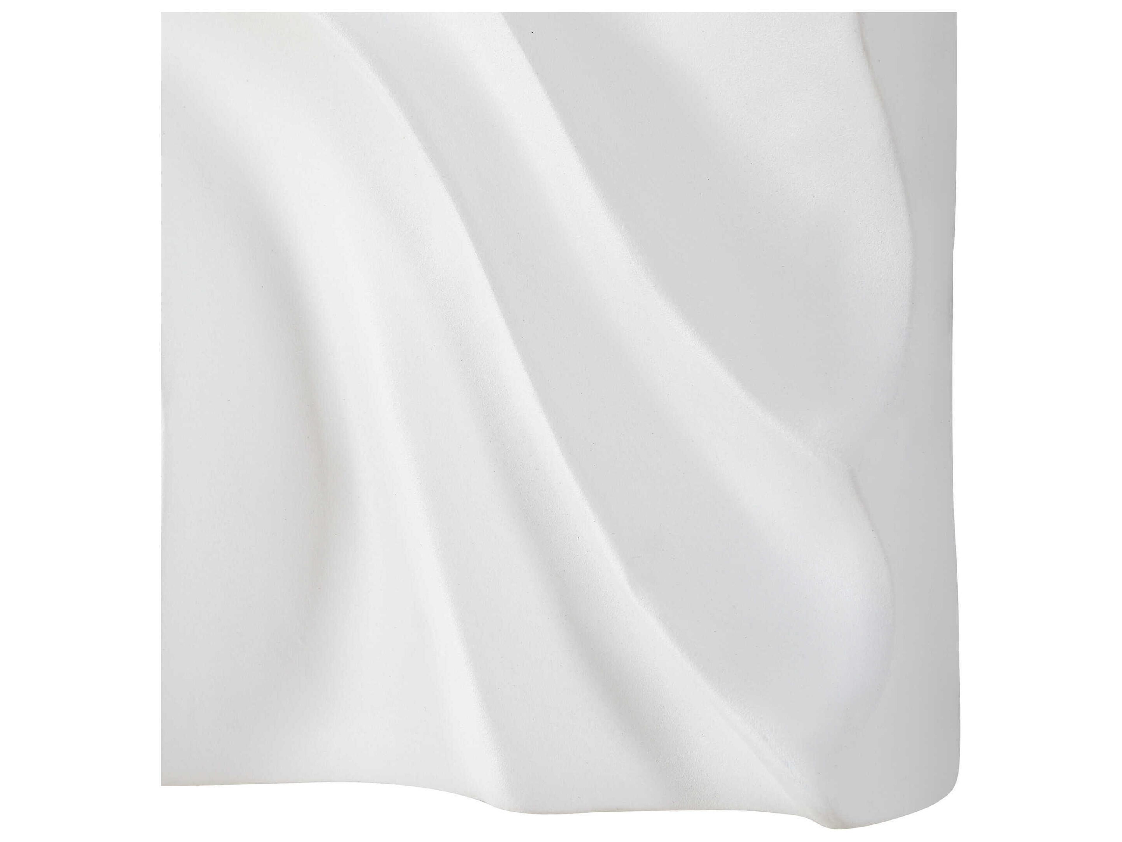 Uttermost Snowdrift Scultped White Wall Decor Set of 4