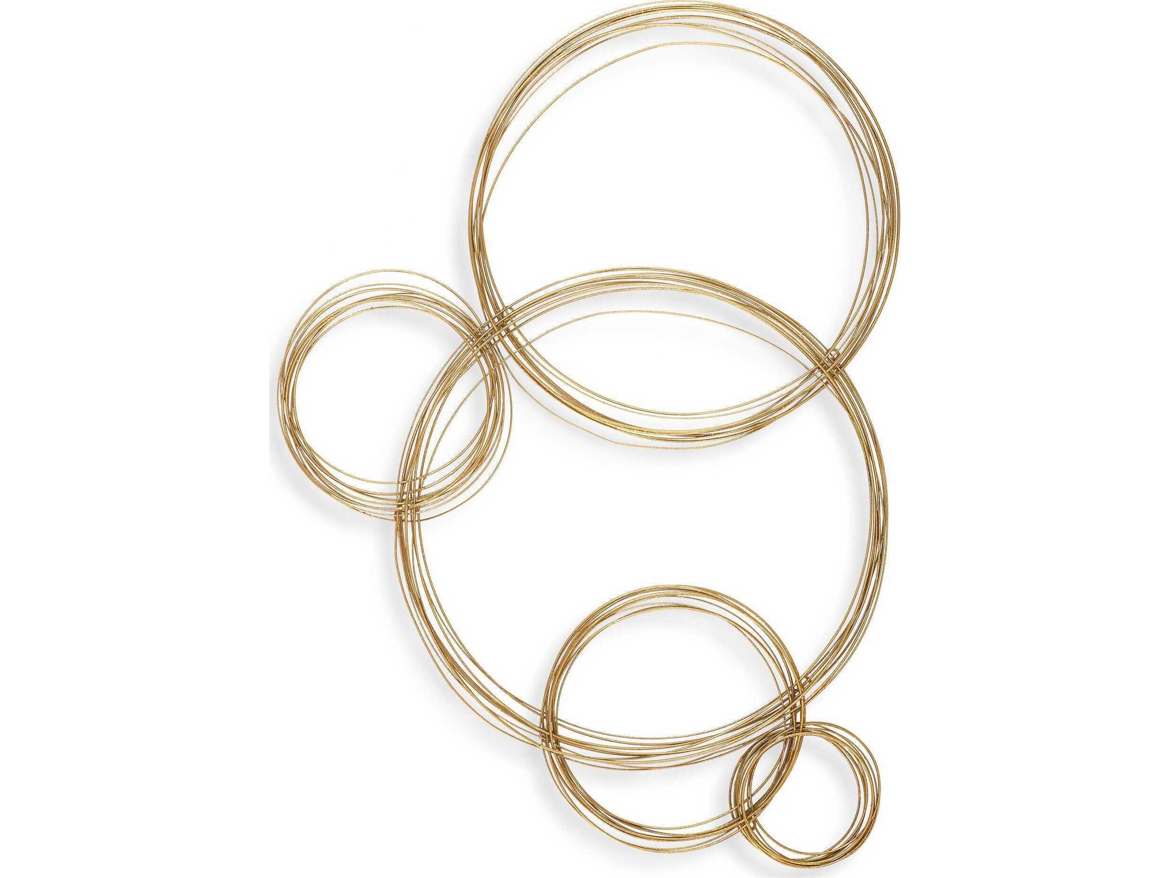 Uttermost Golden Bubbles Metal Wall Decor