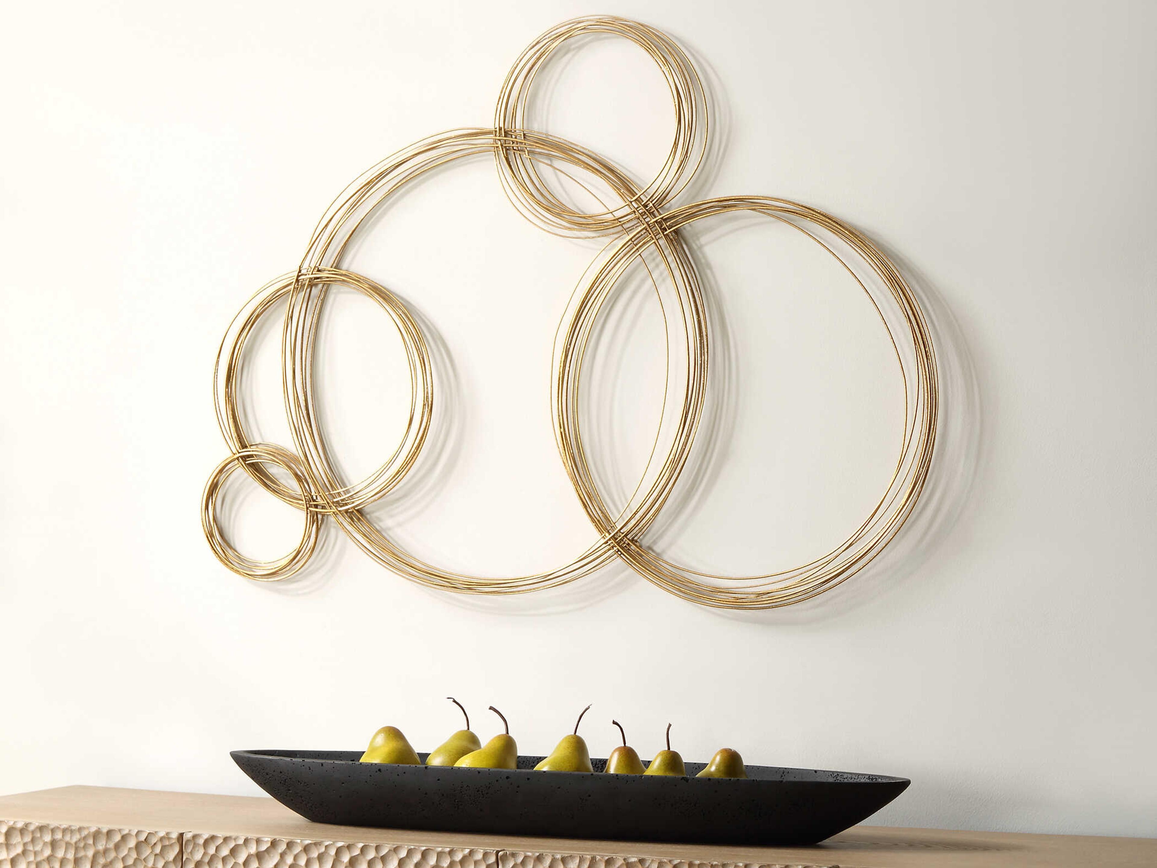 Uttermost Golden Bubbles Metal Wall Decor