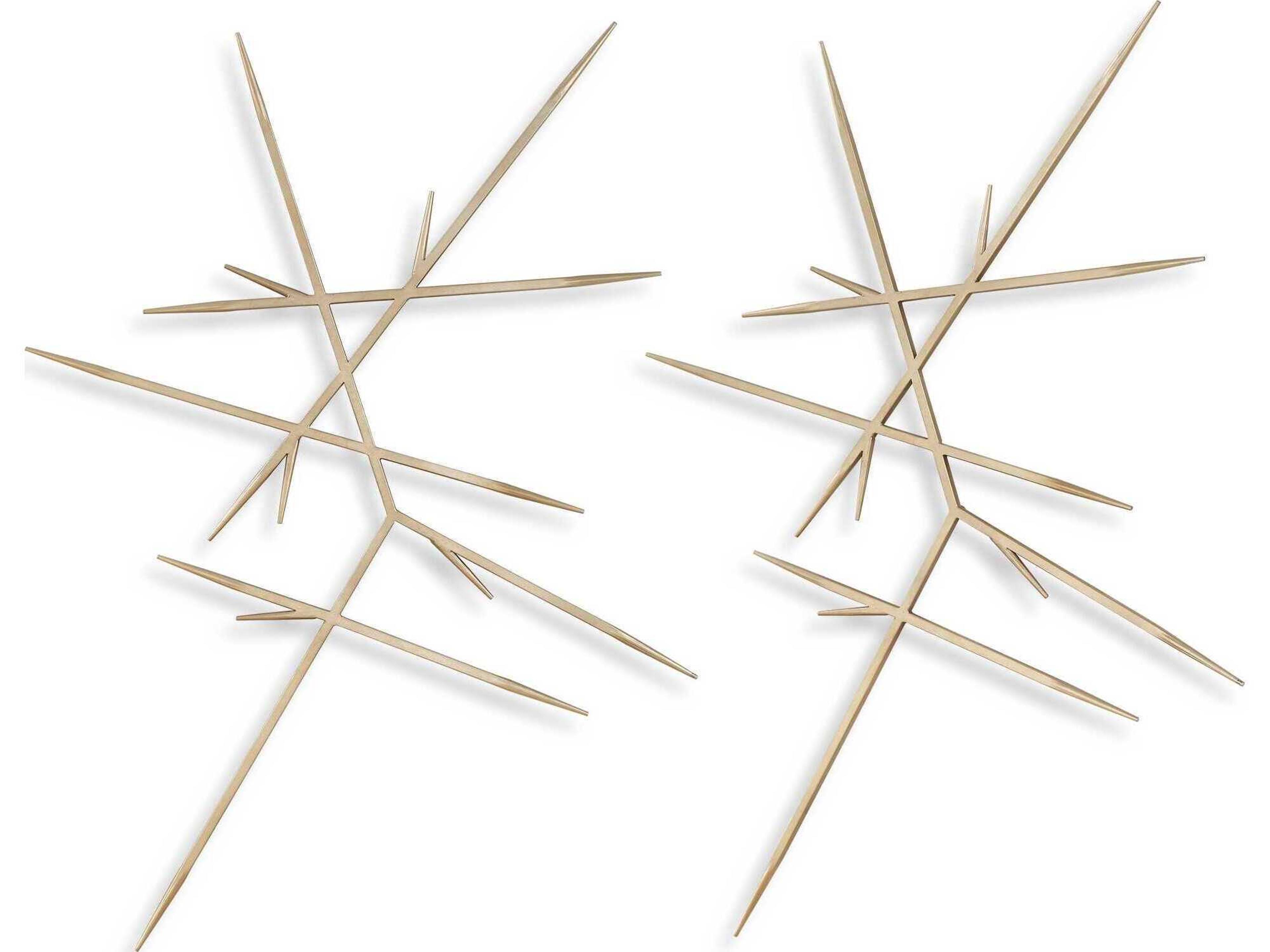 Uttermost Fireworks Silver Wall Decor Set of 2