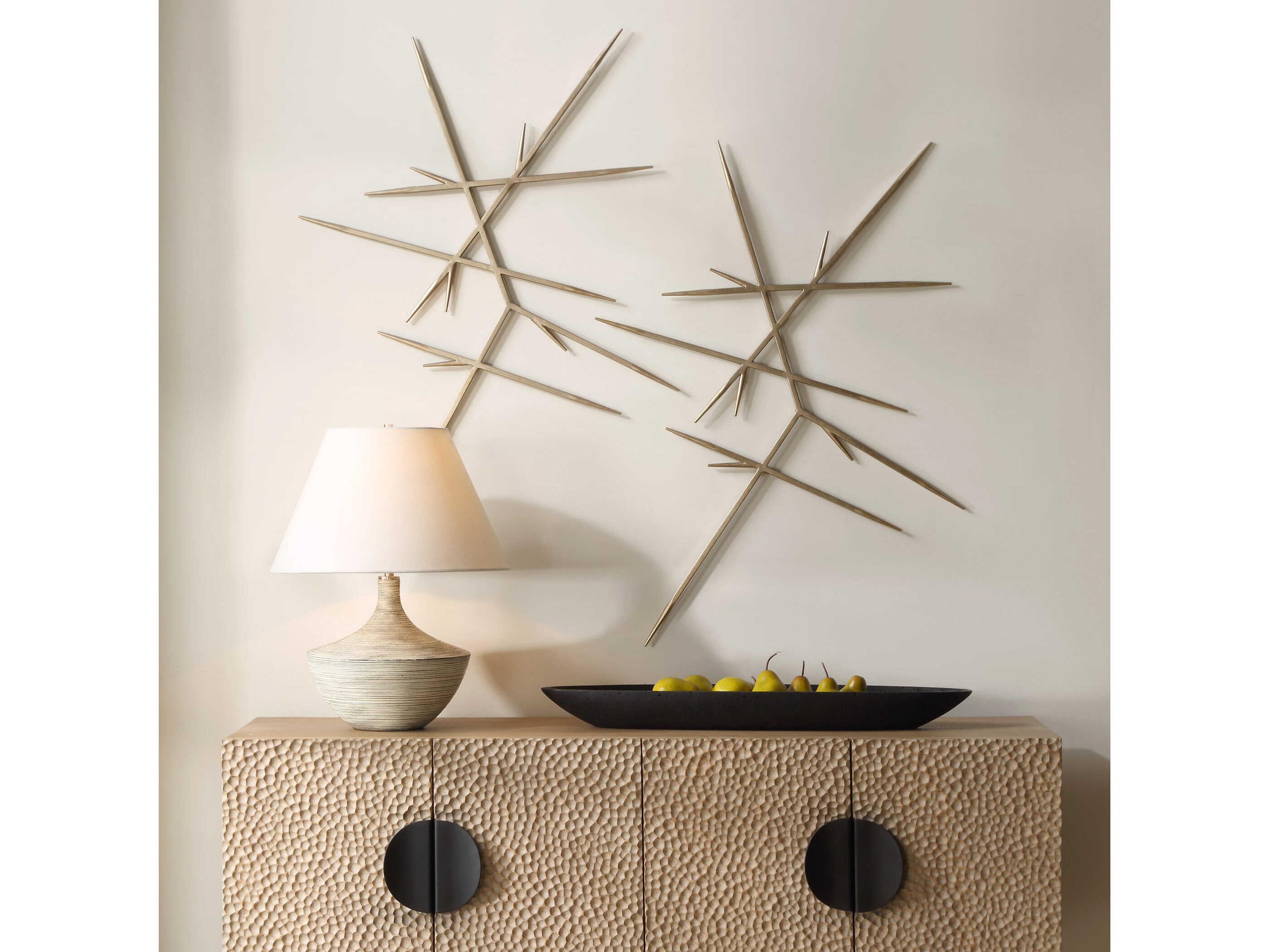 Uttermost Fireworks Silver Wall Decor Set of 2