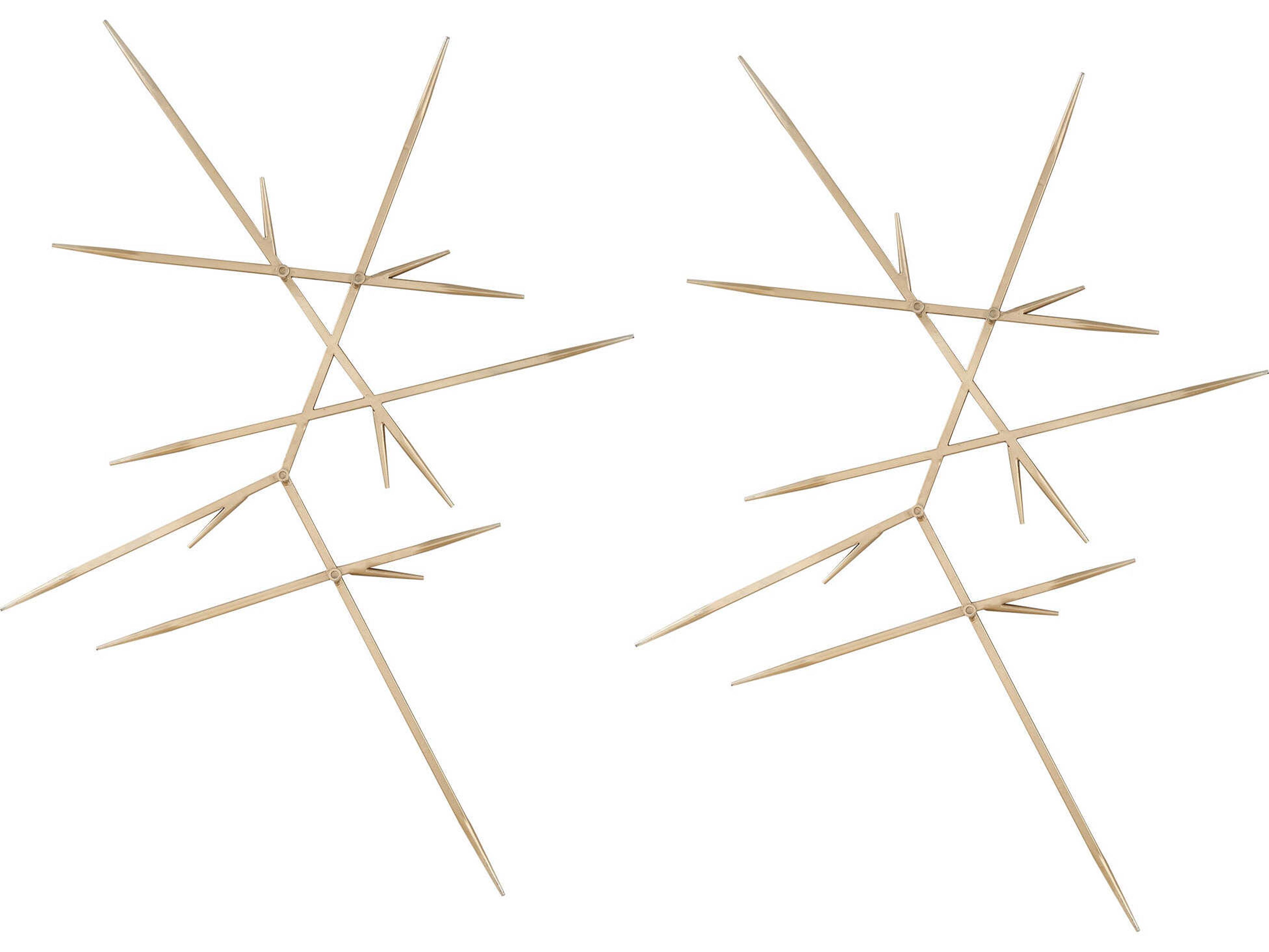 Uttermost Fireworks Silver Wall Decor Set of 2