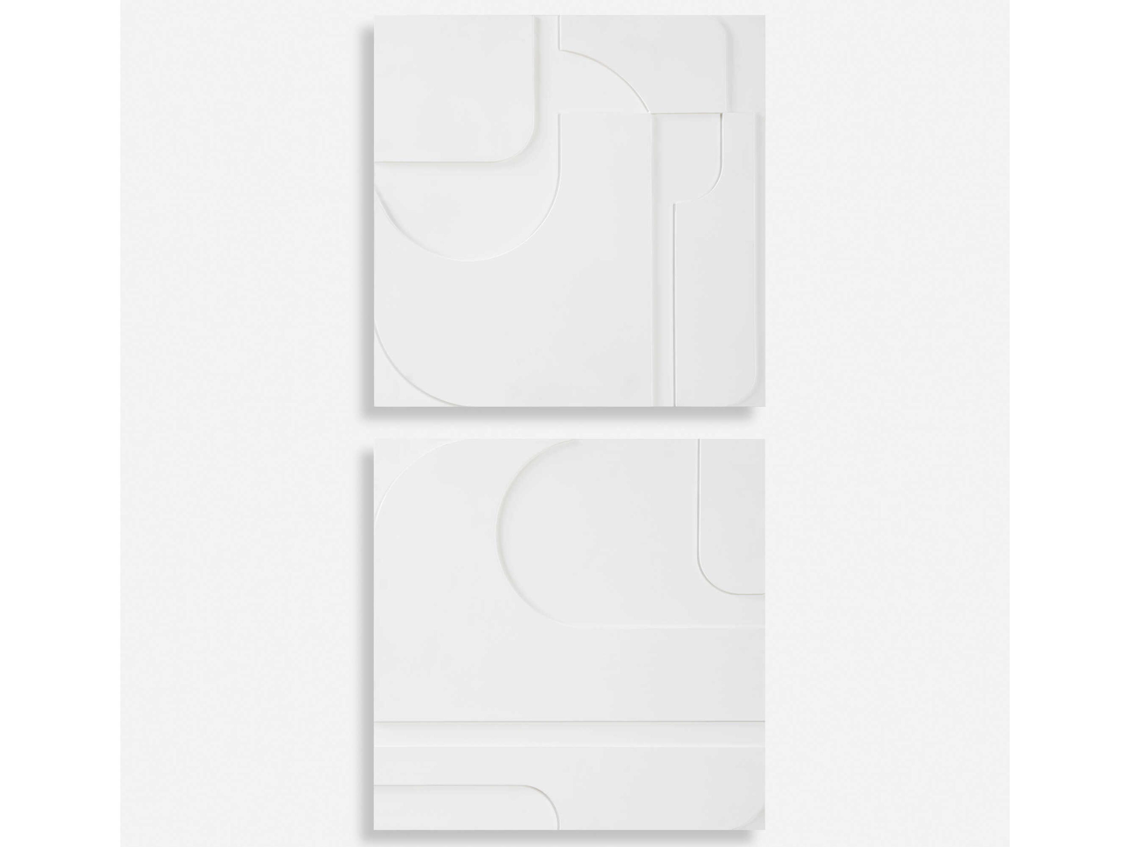 Uttermost Contours White Wall Decor Set of 2
