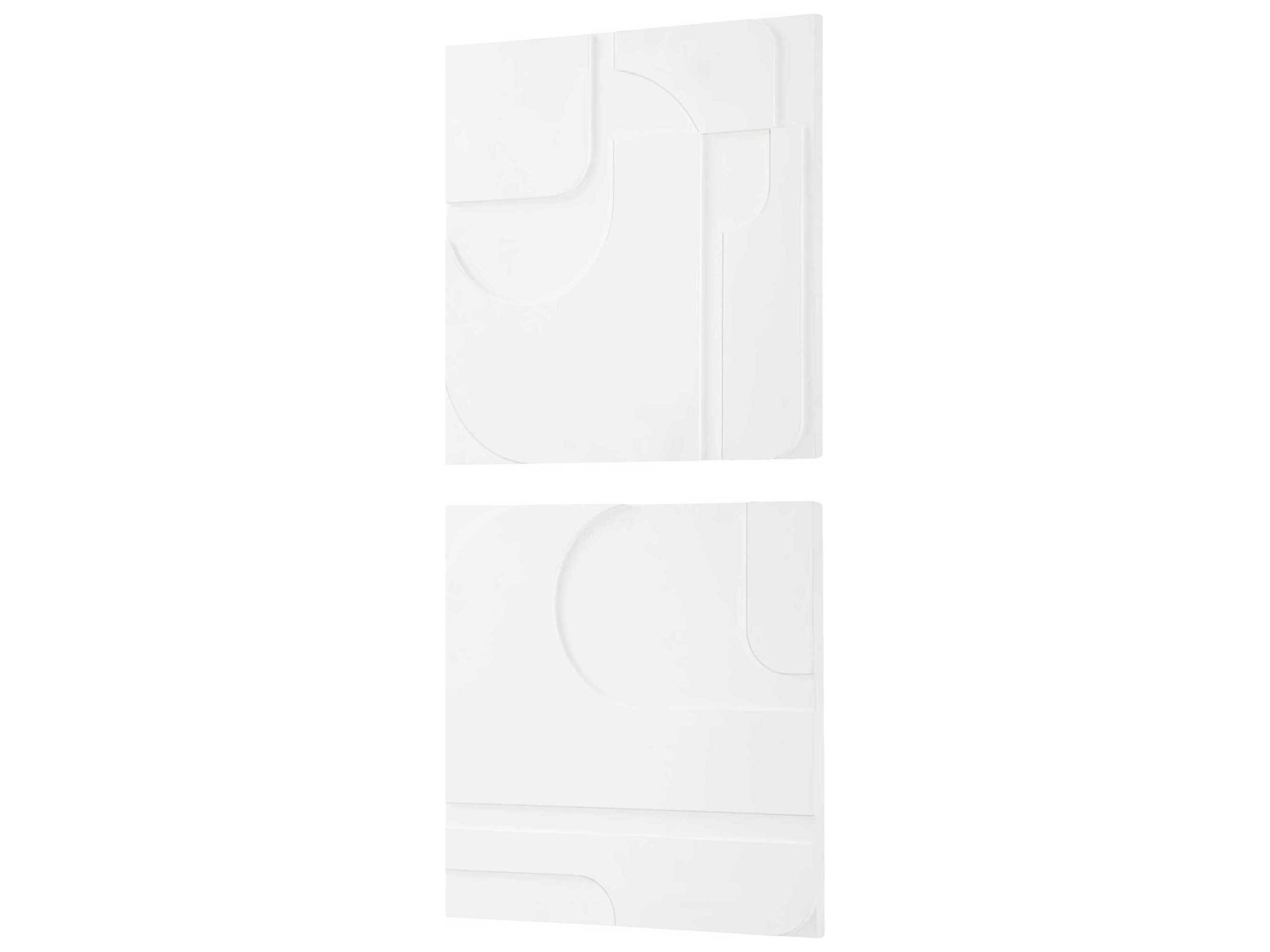 Uttermost Contours White Wall Decor Set of 2
