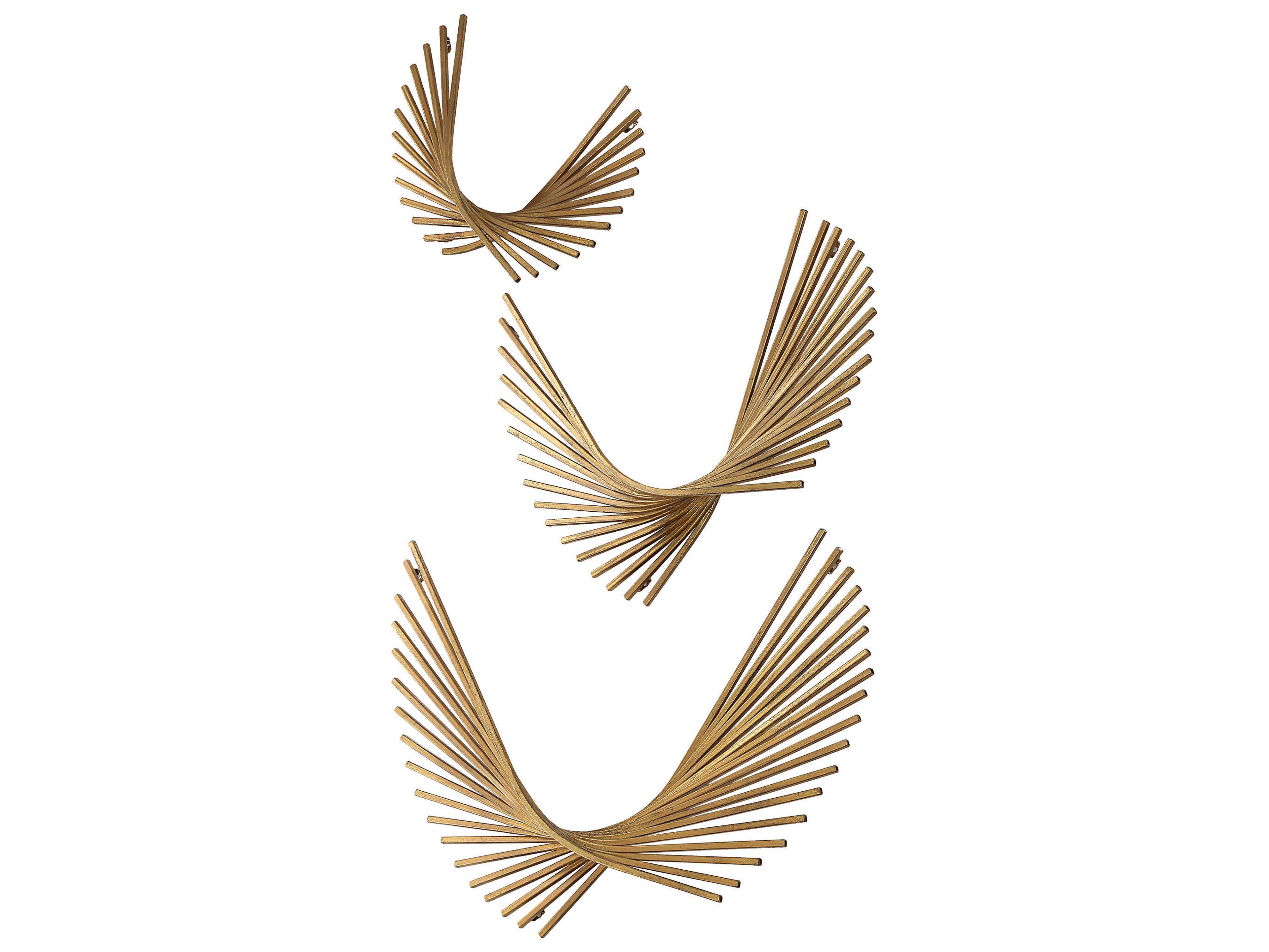 Coreograph Antique Gold Wall Decor (Set of 3)