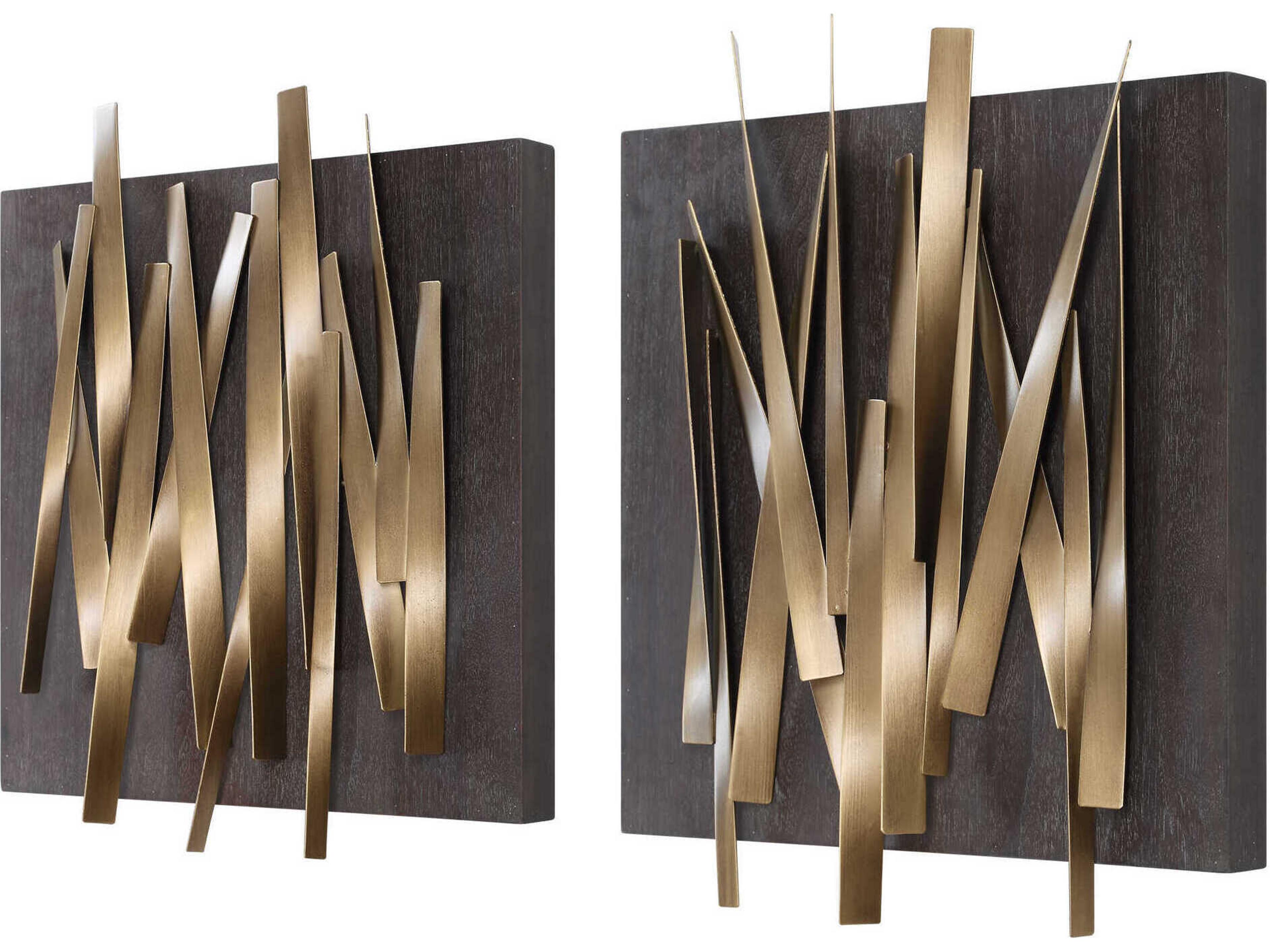 Uttermost Crosshatch Metal Wall Decor Set of 2