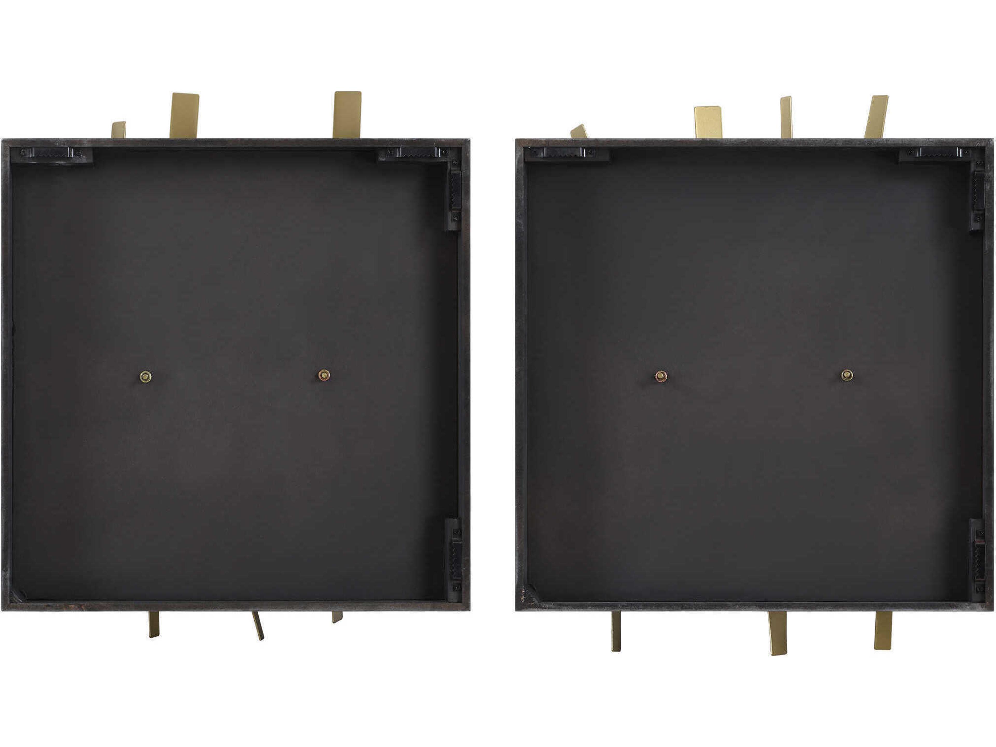 Uttermost Crosshatch Metal Wall Decor Set of 2