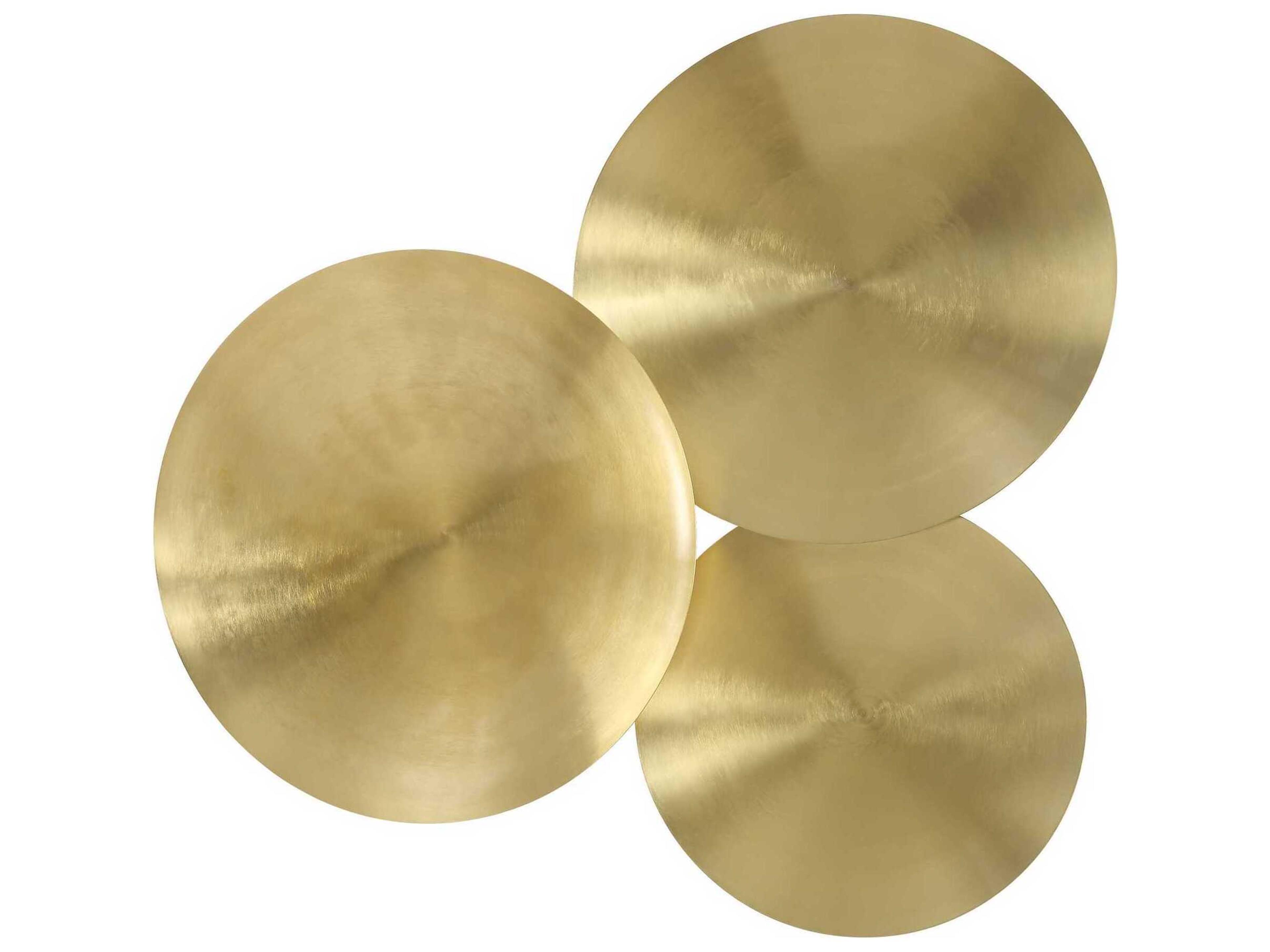 Uttermost Cymbalic Round Brass Wall Art Set of 3