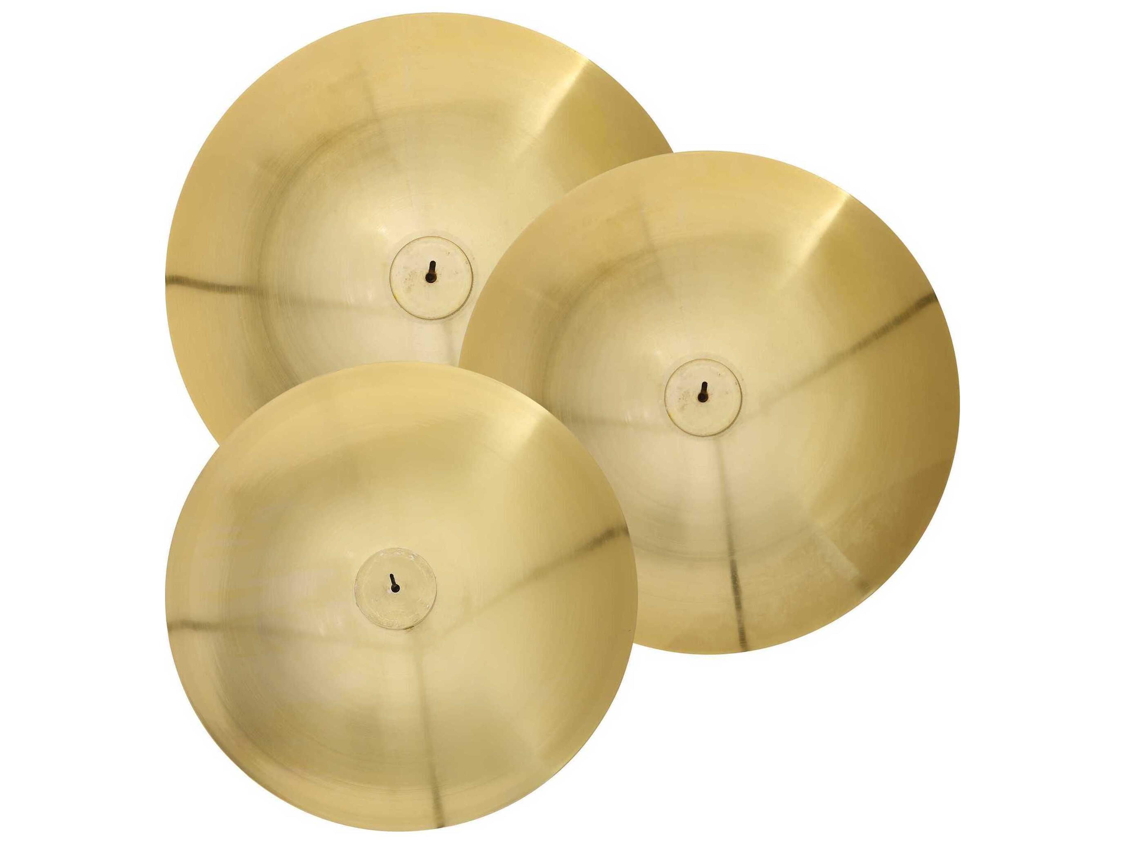 Uttermost Cymbalic Round Brass Wall Art Set of 3