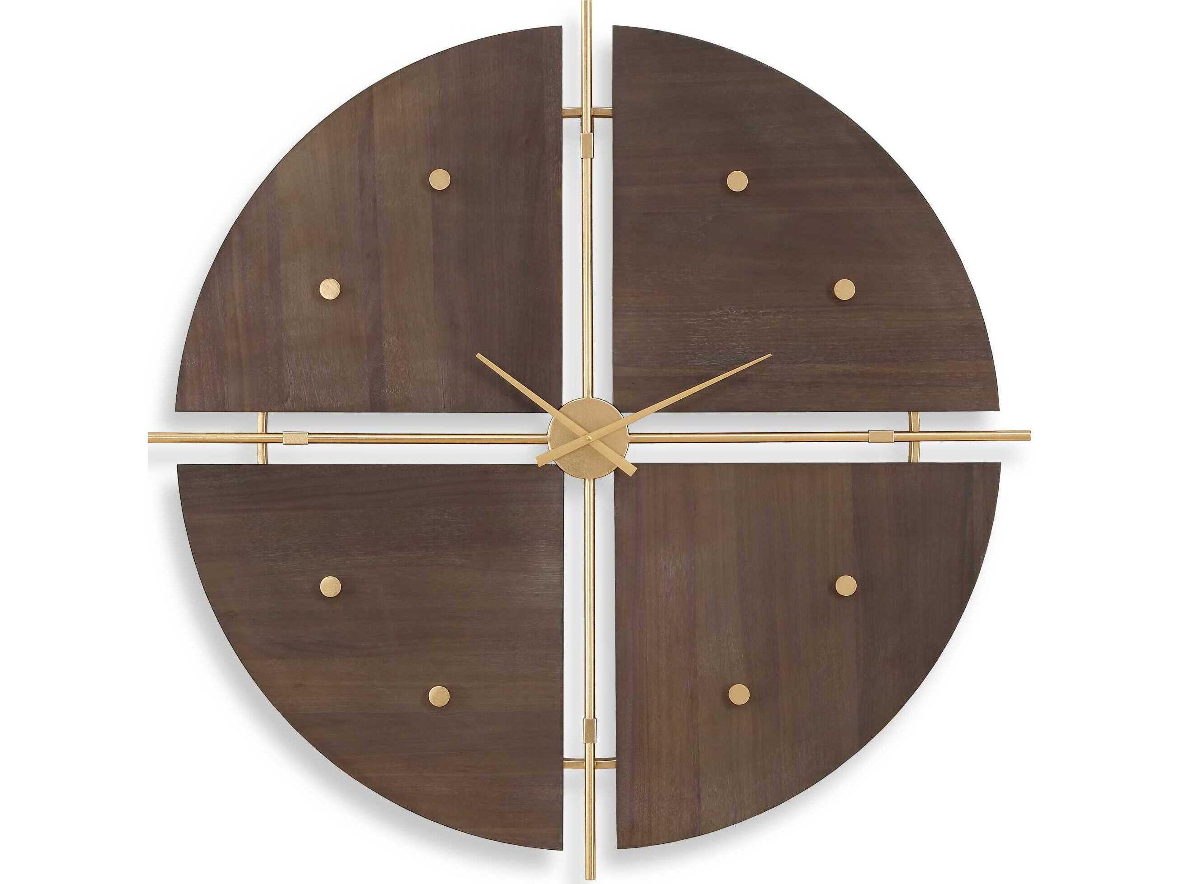 Walnut Elegance Wall Clock