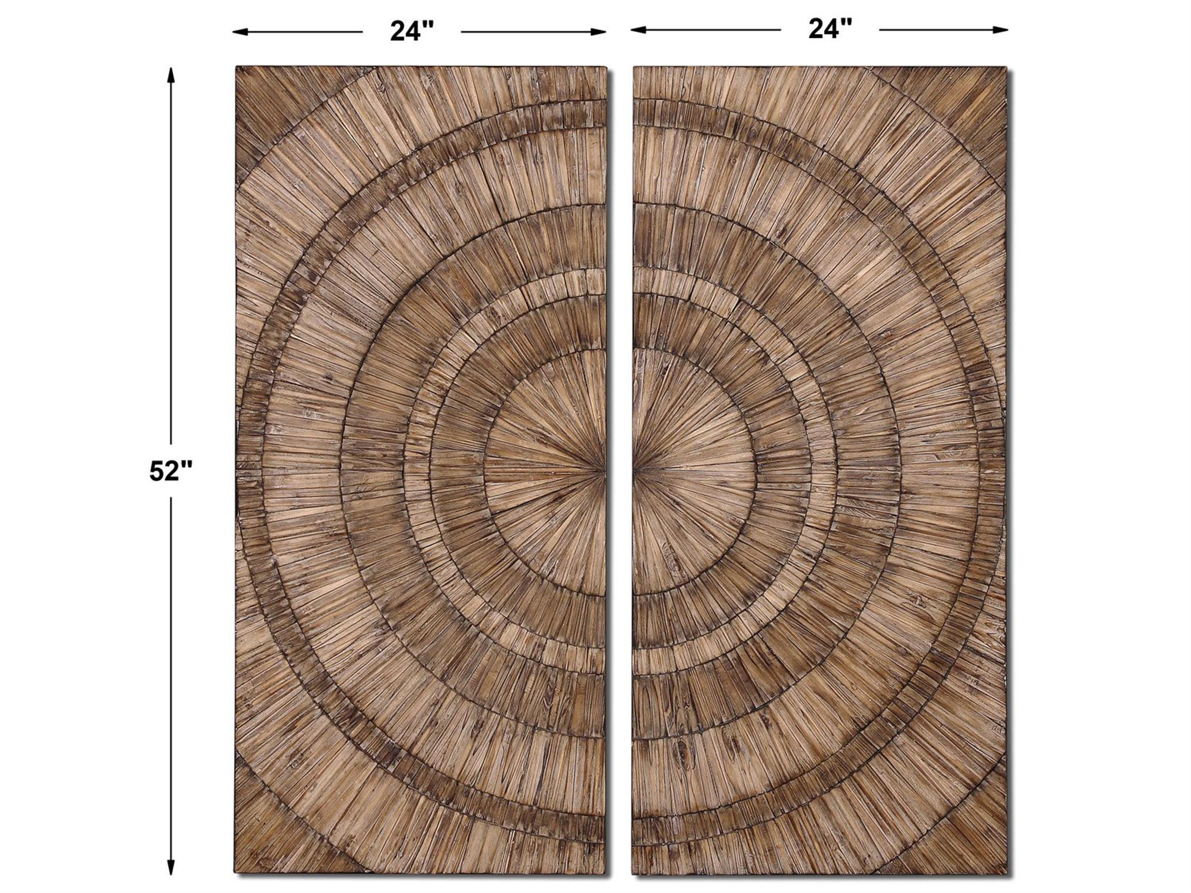Uttermost Lanciano Wood Wall Art Set of 2