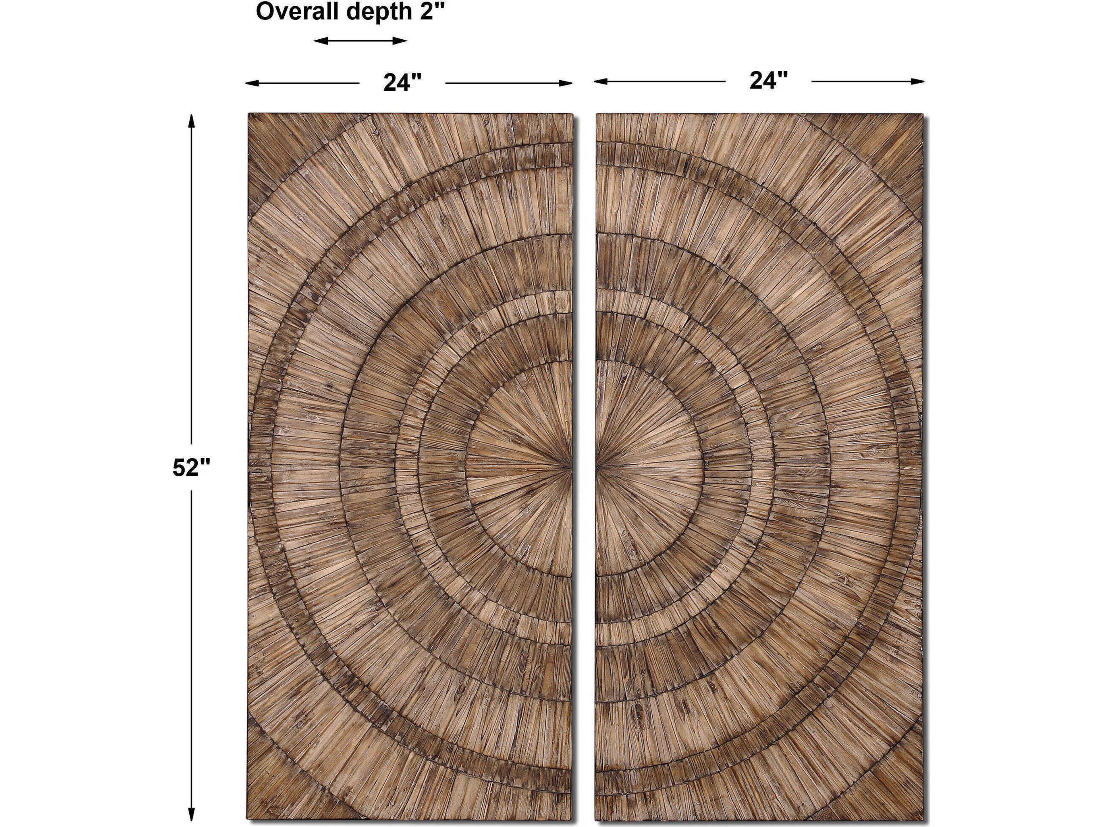 Uttermost Lanciano Wood Wall Art Set of 2