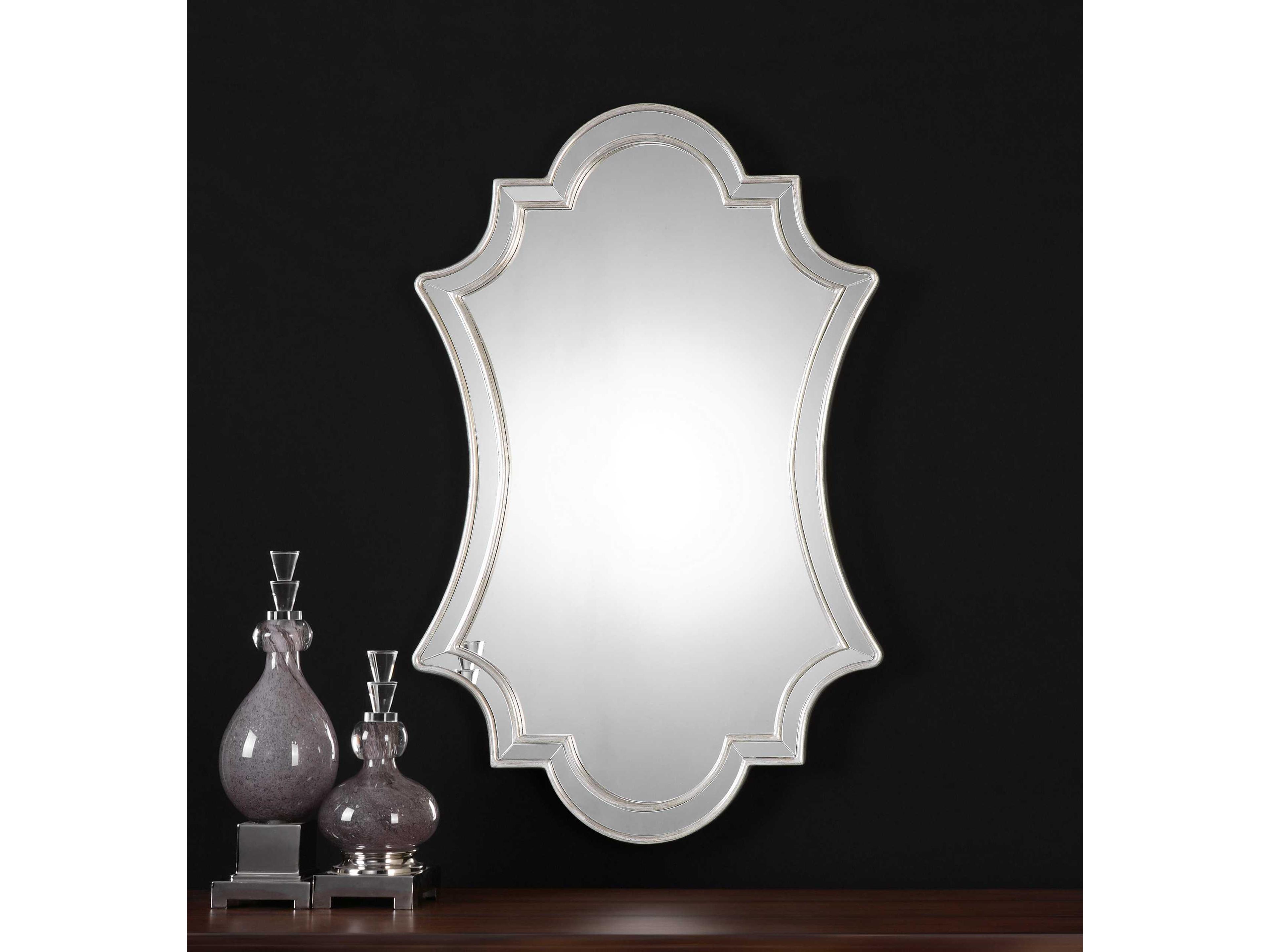 Uttermost Elara Antiqued Silver Wall Mirror