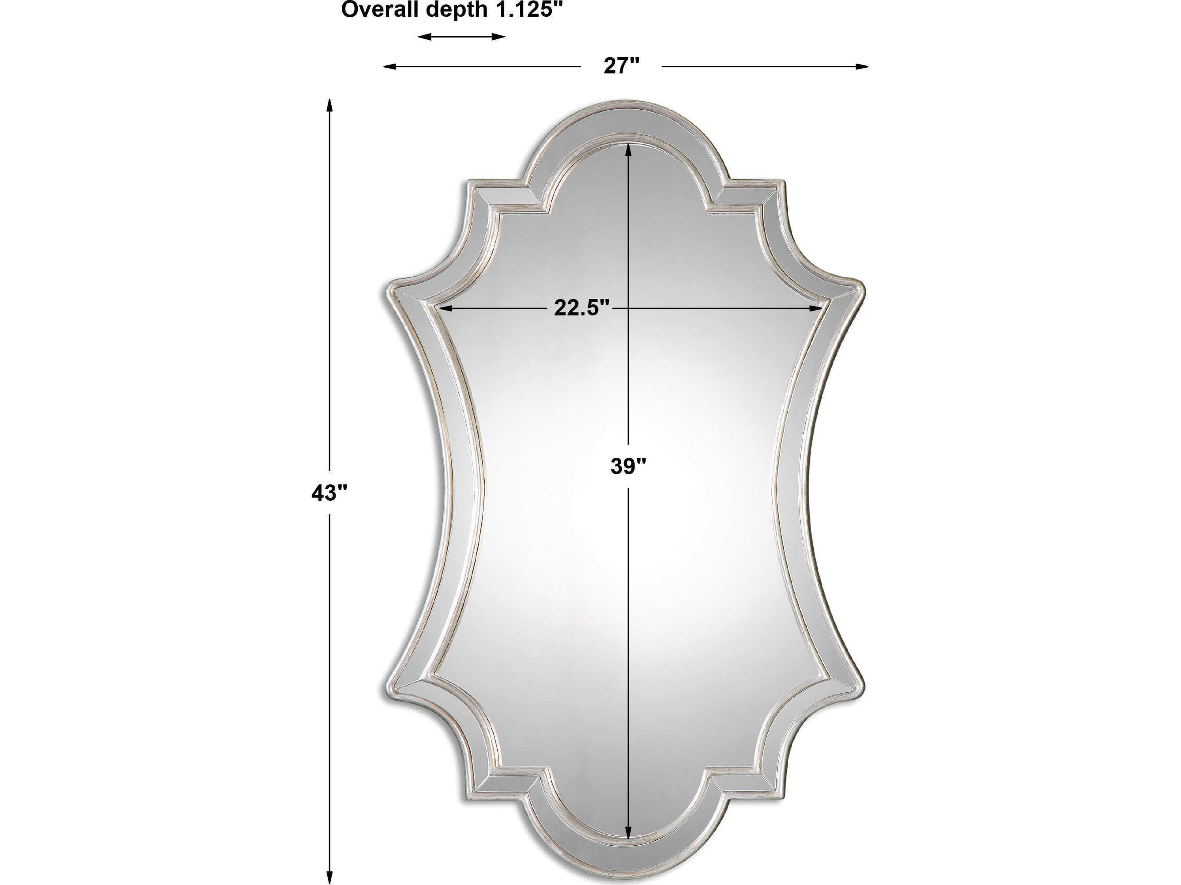 Uttermost Elara Antiqued Silver Wall Mirror