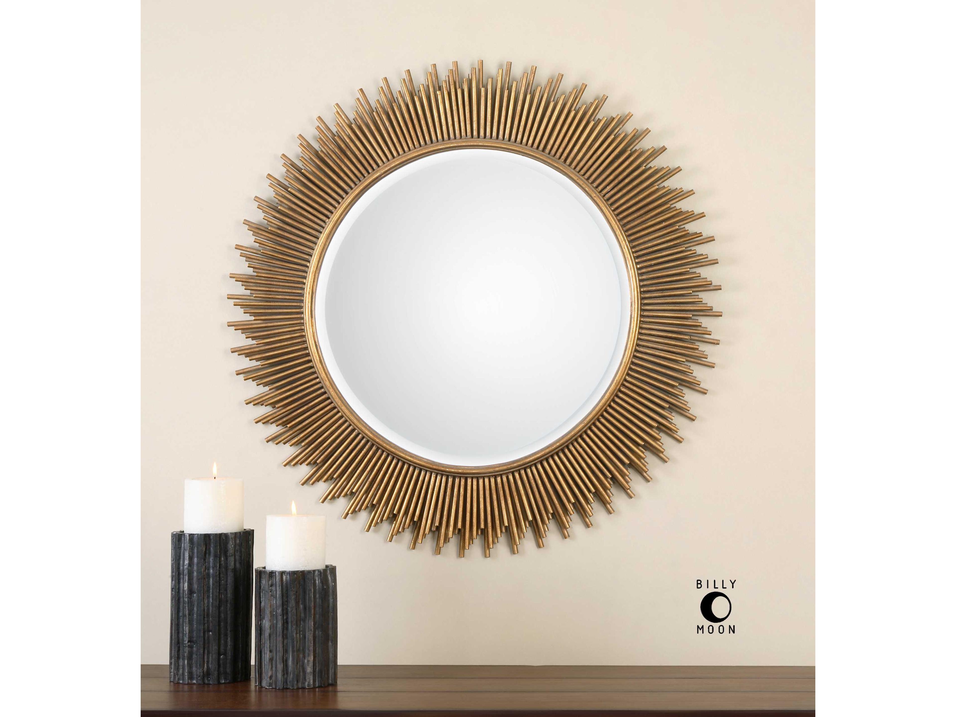 Uttermost Marlo Round Gold Wall Mirror