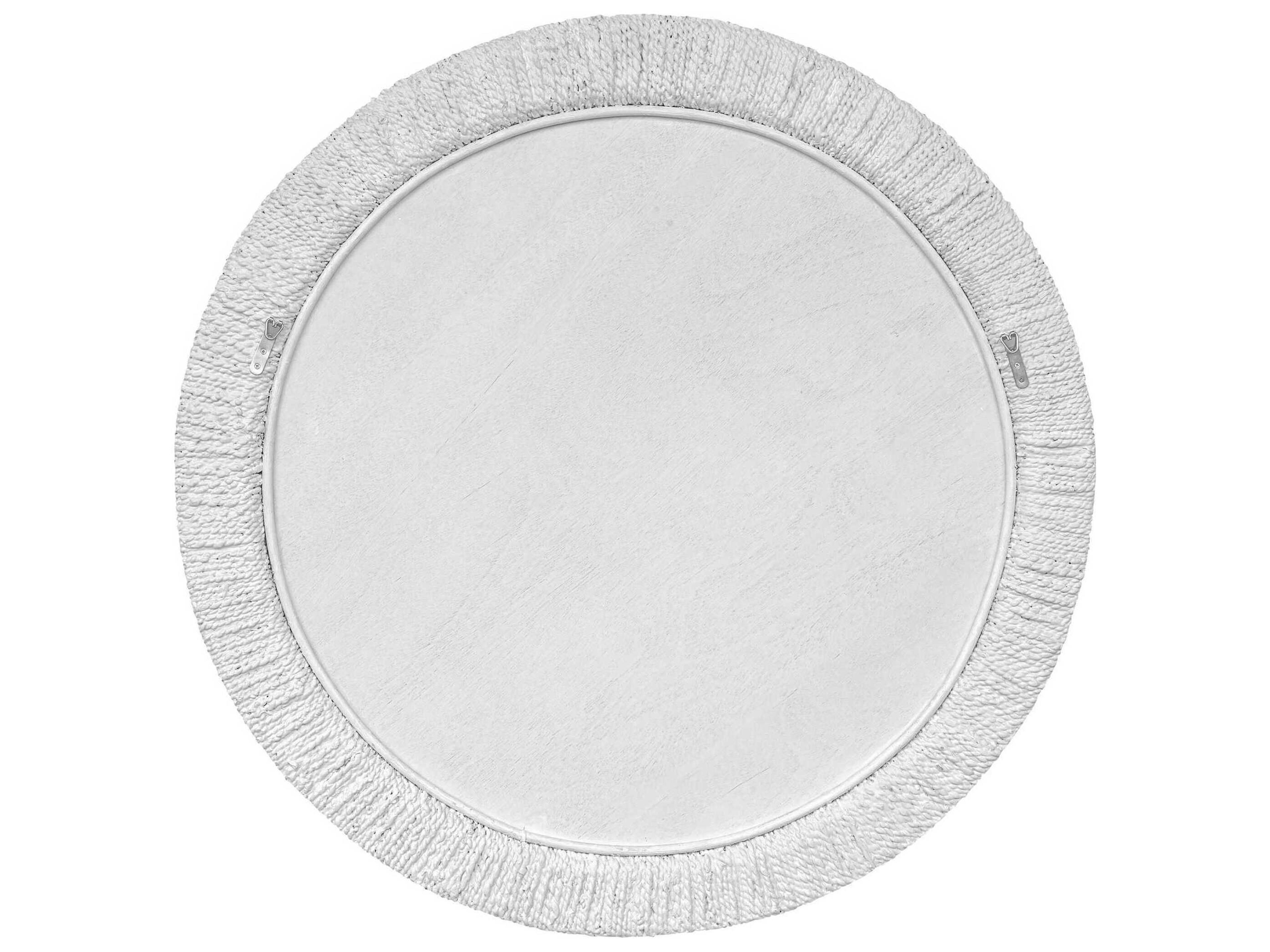 Uttermost Mariner White Round Wall Mirror