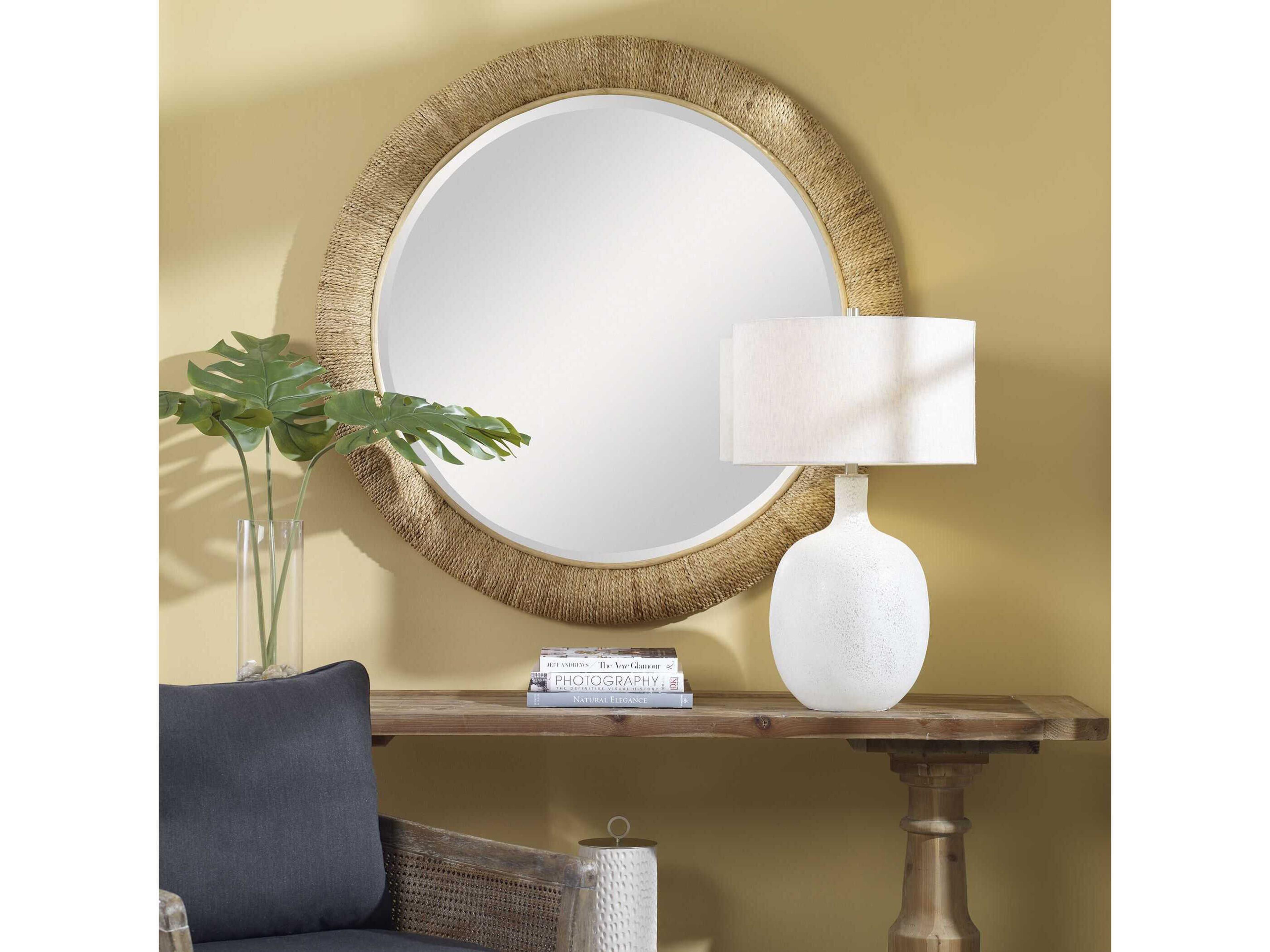 Uttermost Mariner Natural Round Wall Mirror