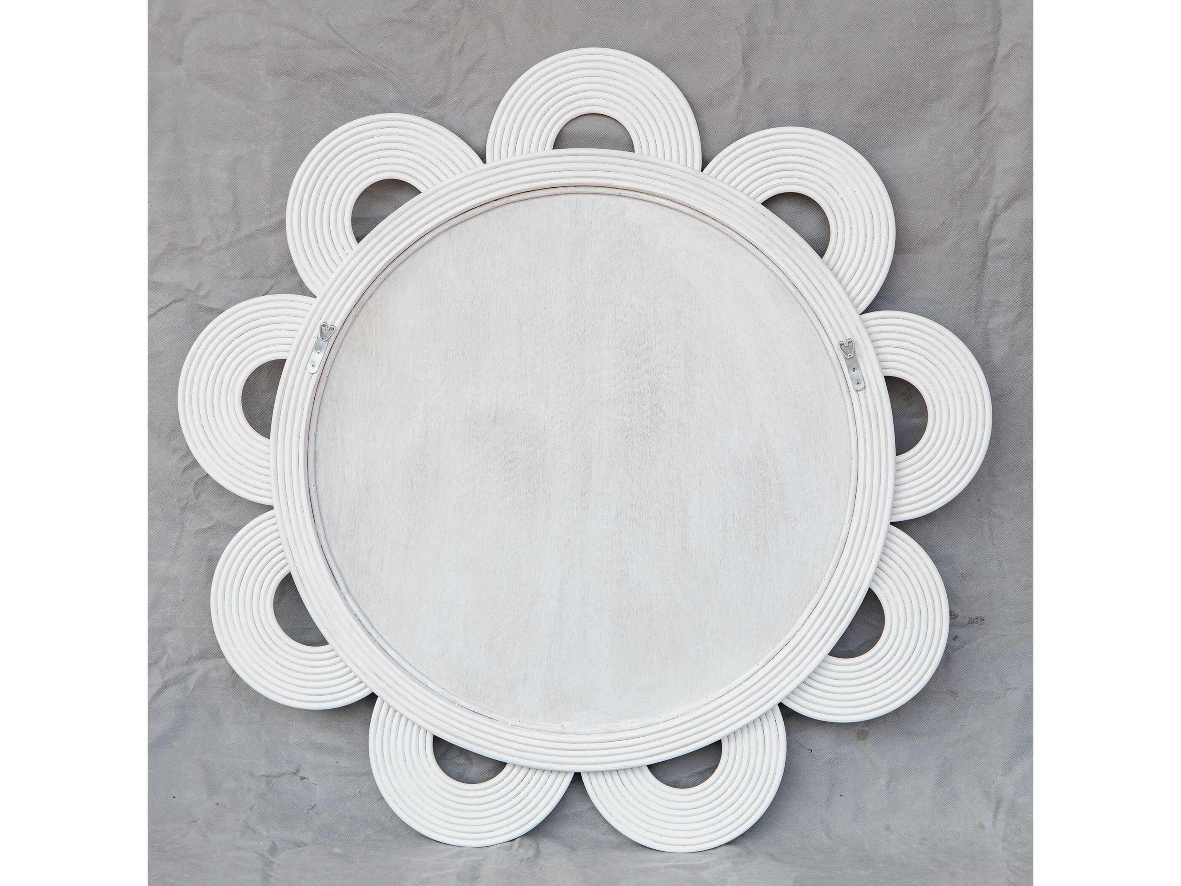 Uttermost Clematis Round Wall Mirror