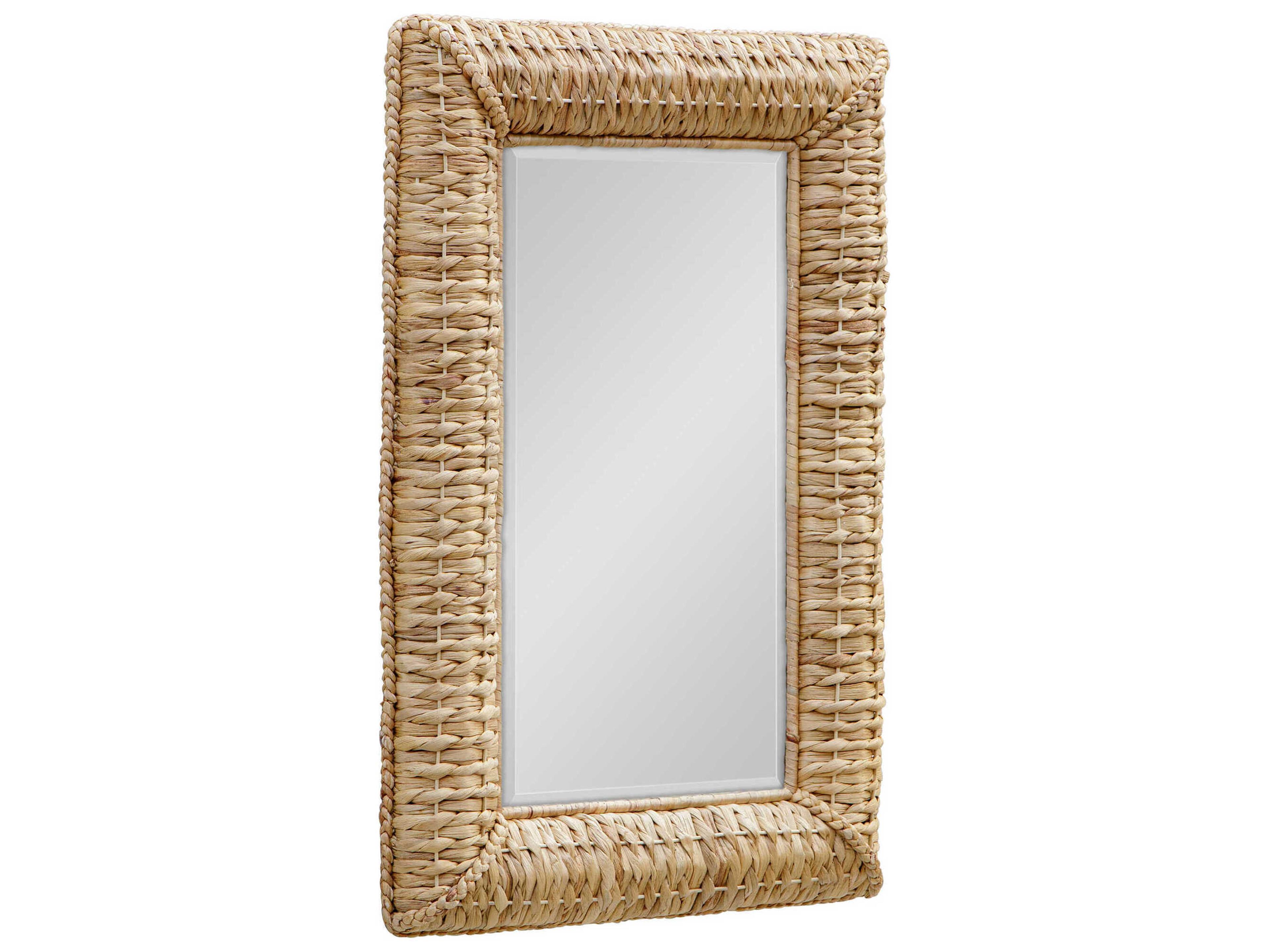 Uttermost Twisted Seagrass Natural Rectangular Wall Mirror