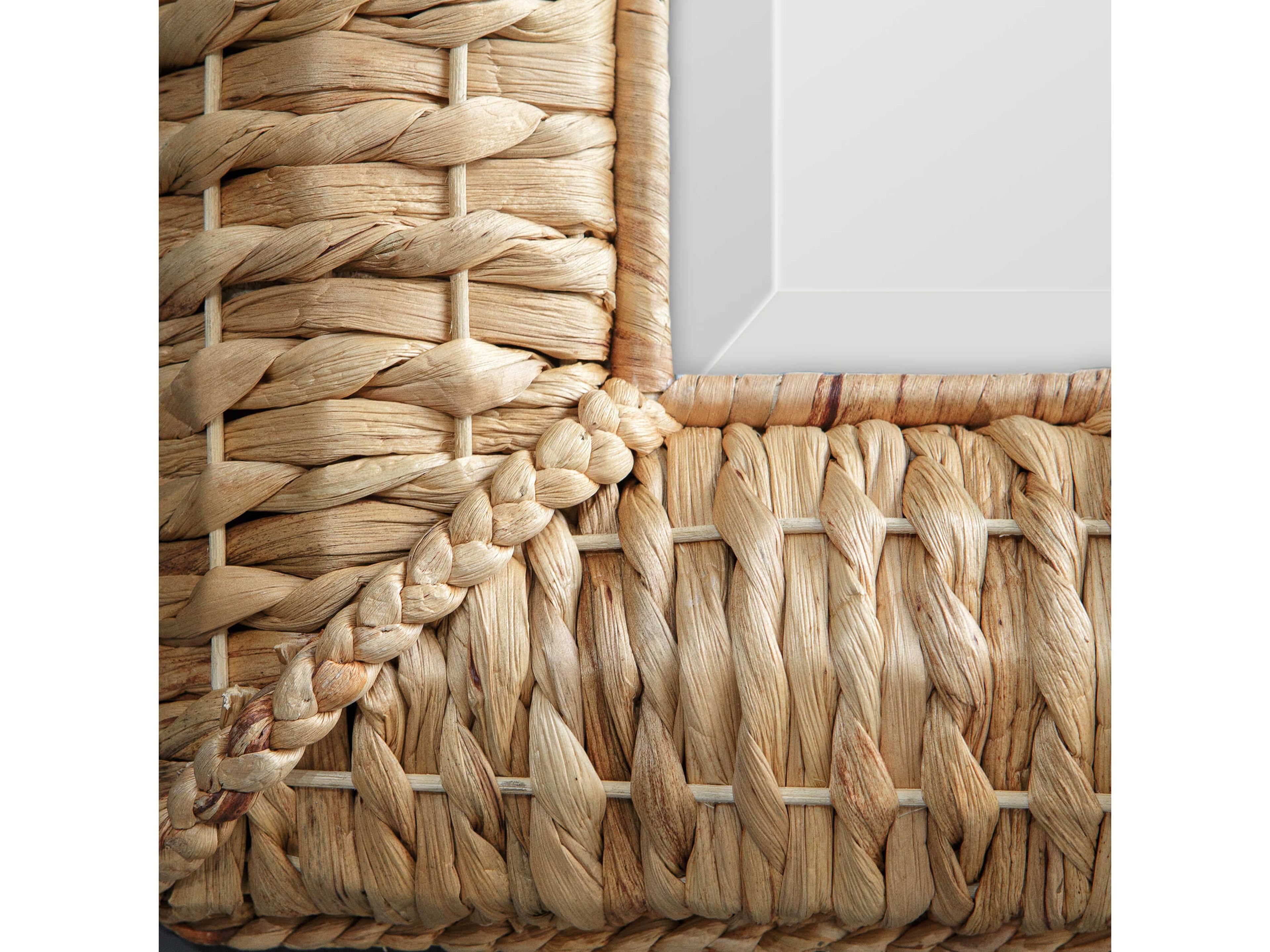 Uttermost Twisted Seagrass Natural Rectangular Wall Mirror