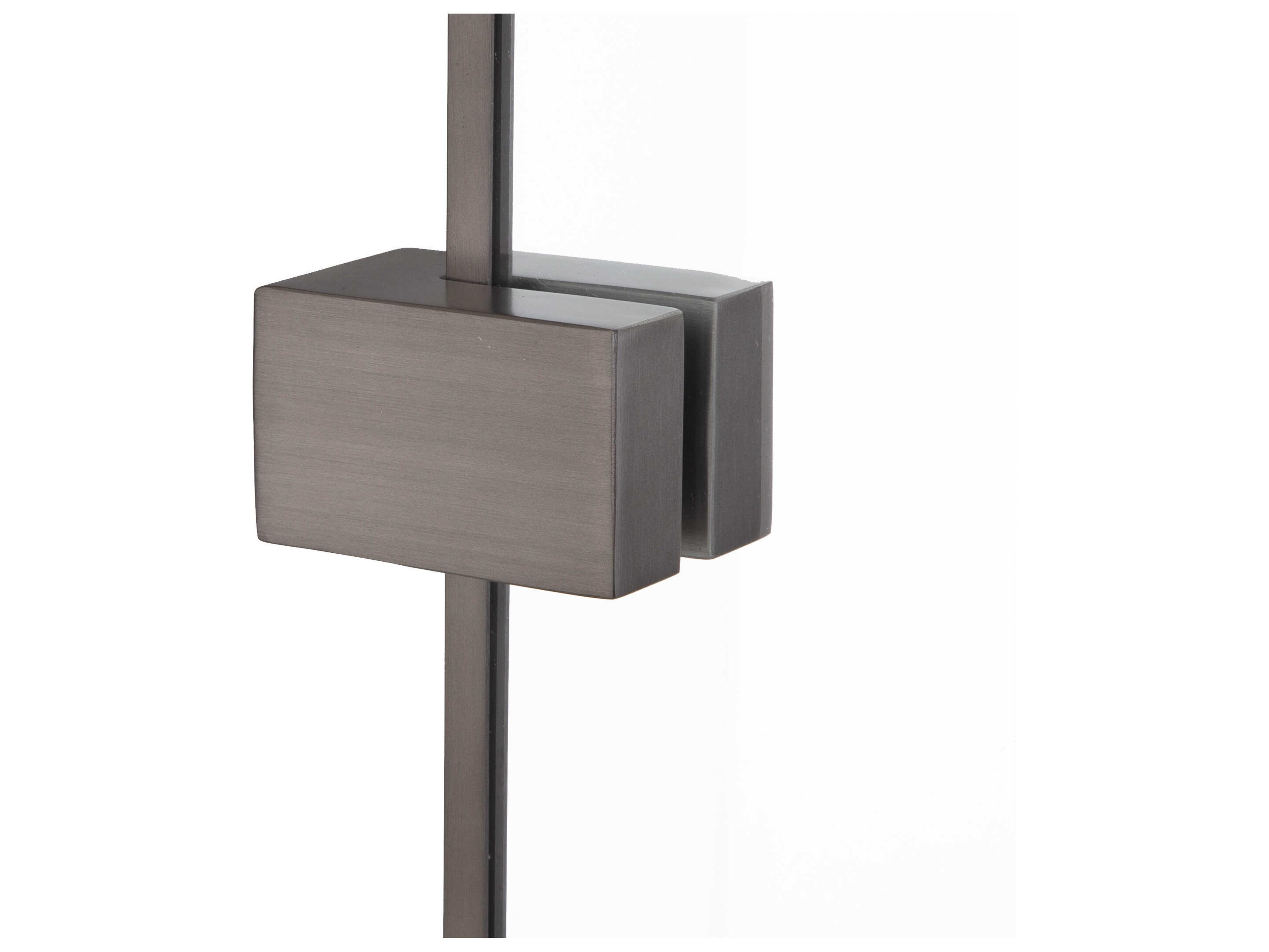 Uttermost Bateau Plated Brushed Gunmetal Rectangular Wall Mirror