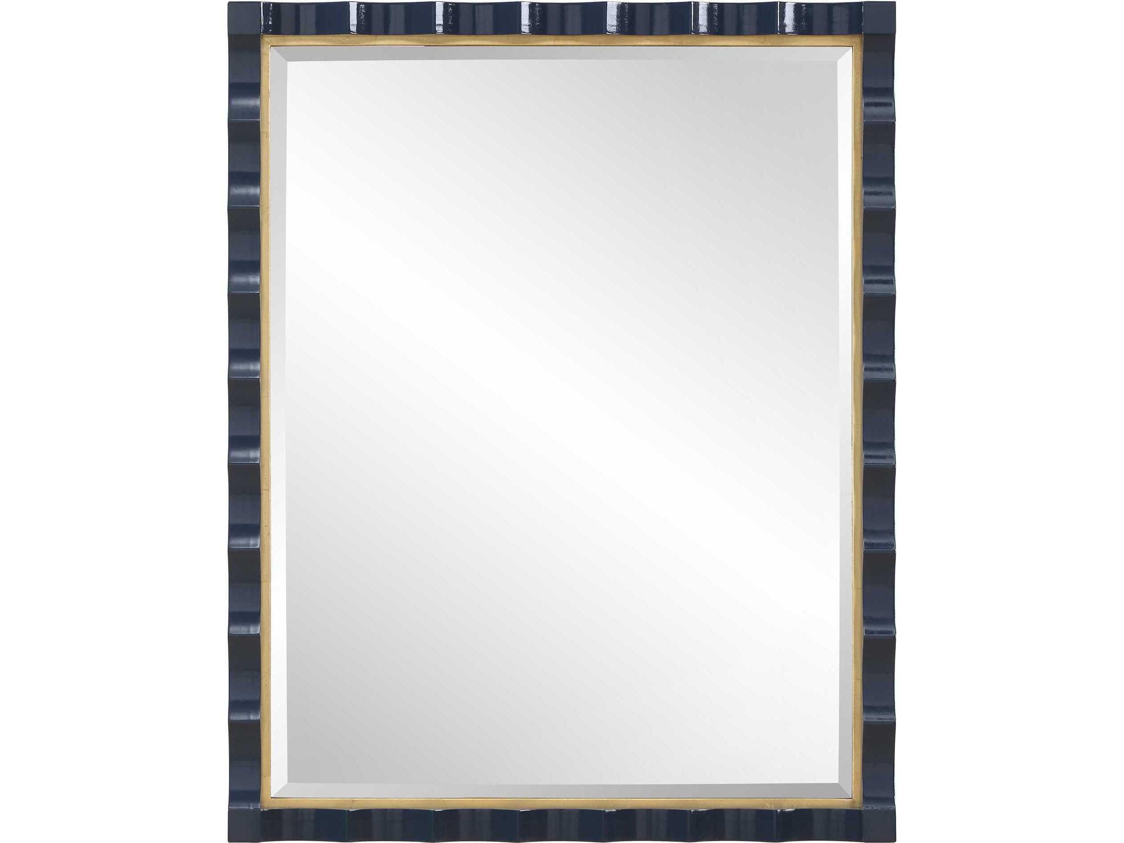 Gulf Navy Rectangular Wall Mirror