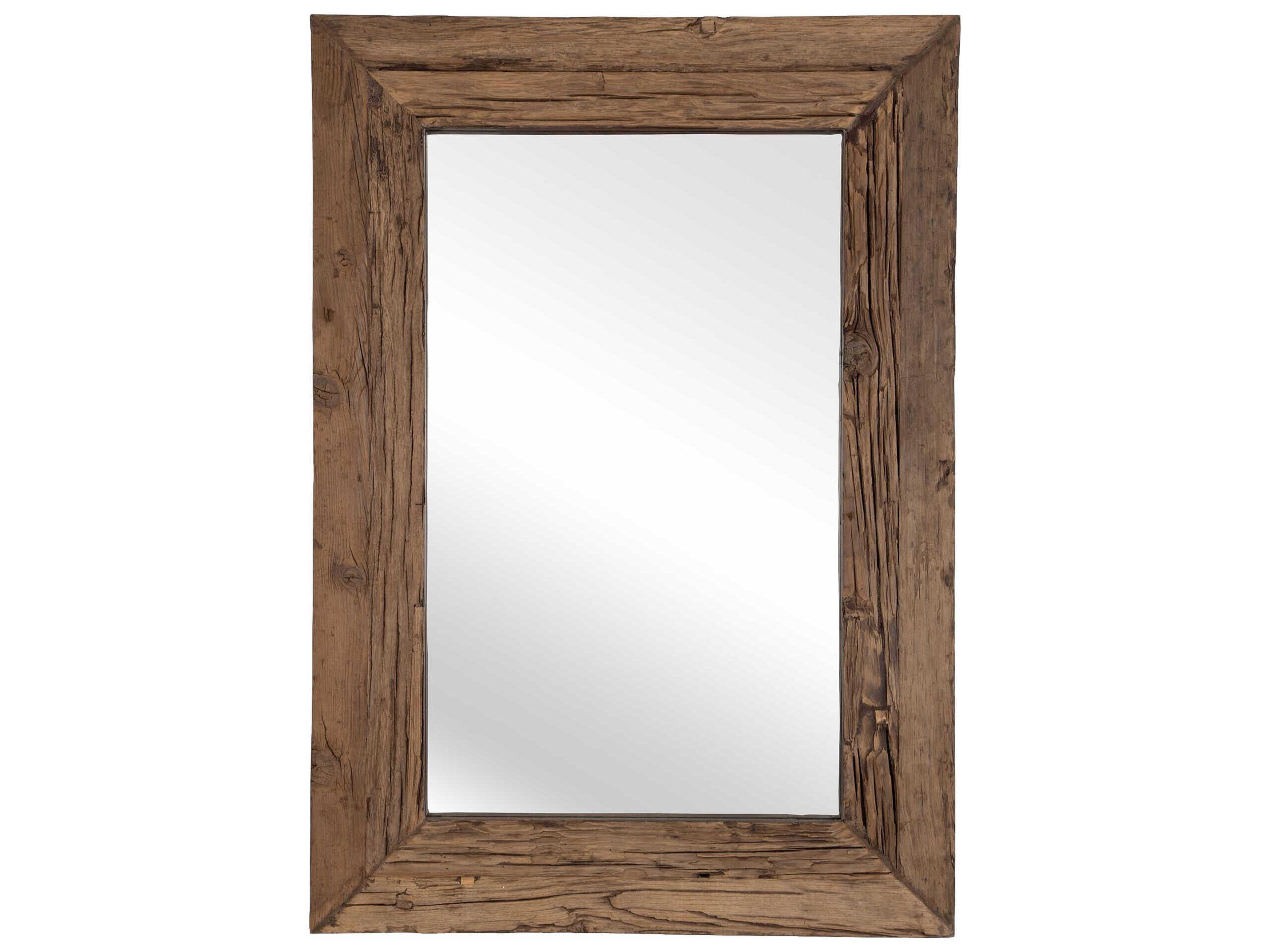 Rennick Rustic Pine Rectangular Wall Mirror