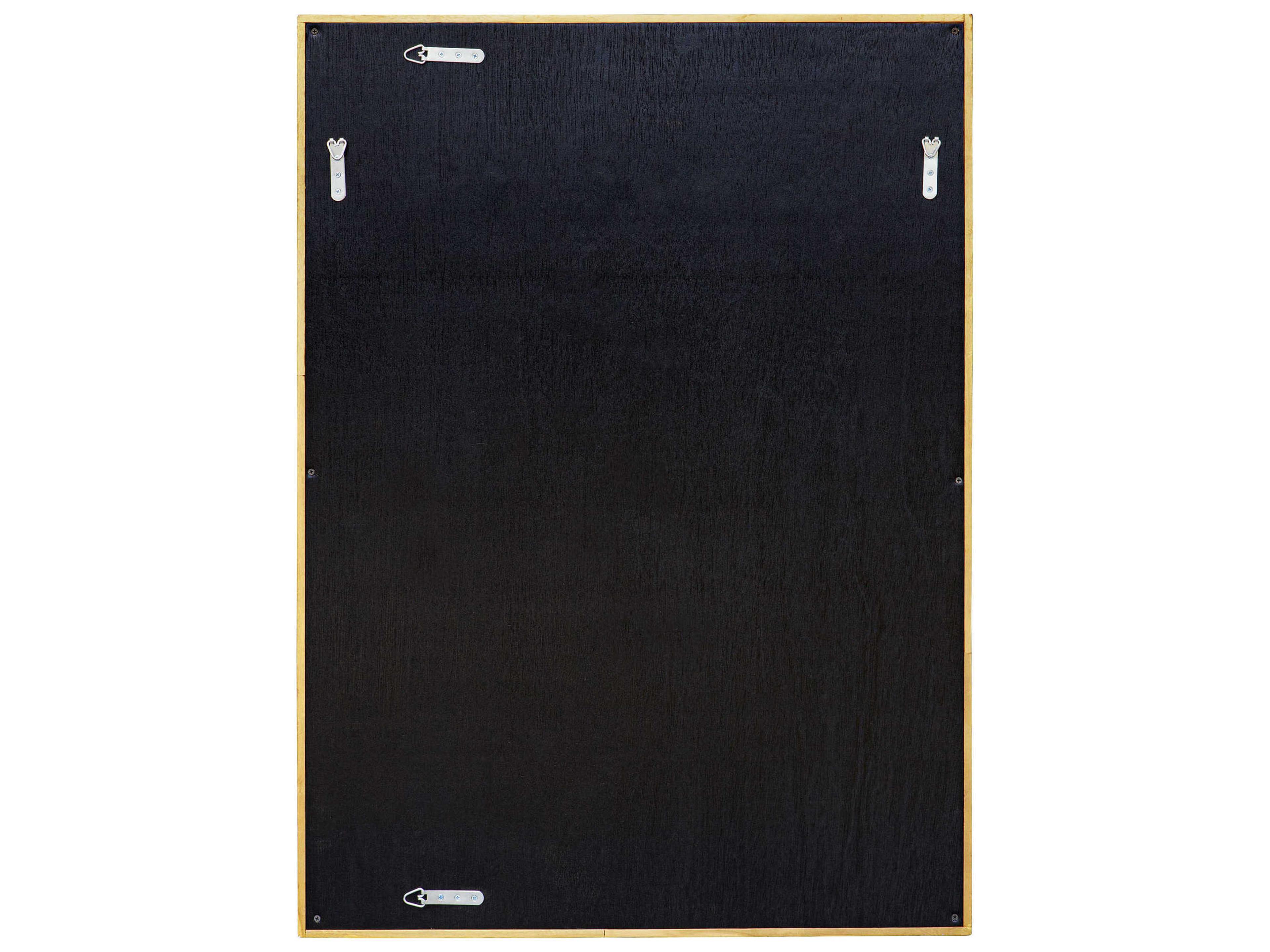 Uttermost Overlap Distressed Antique Gold Rectangular Wall Mirror