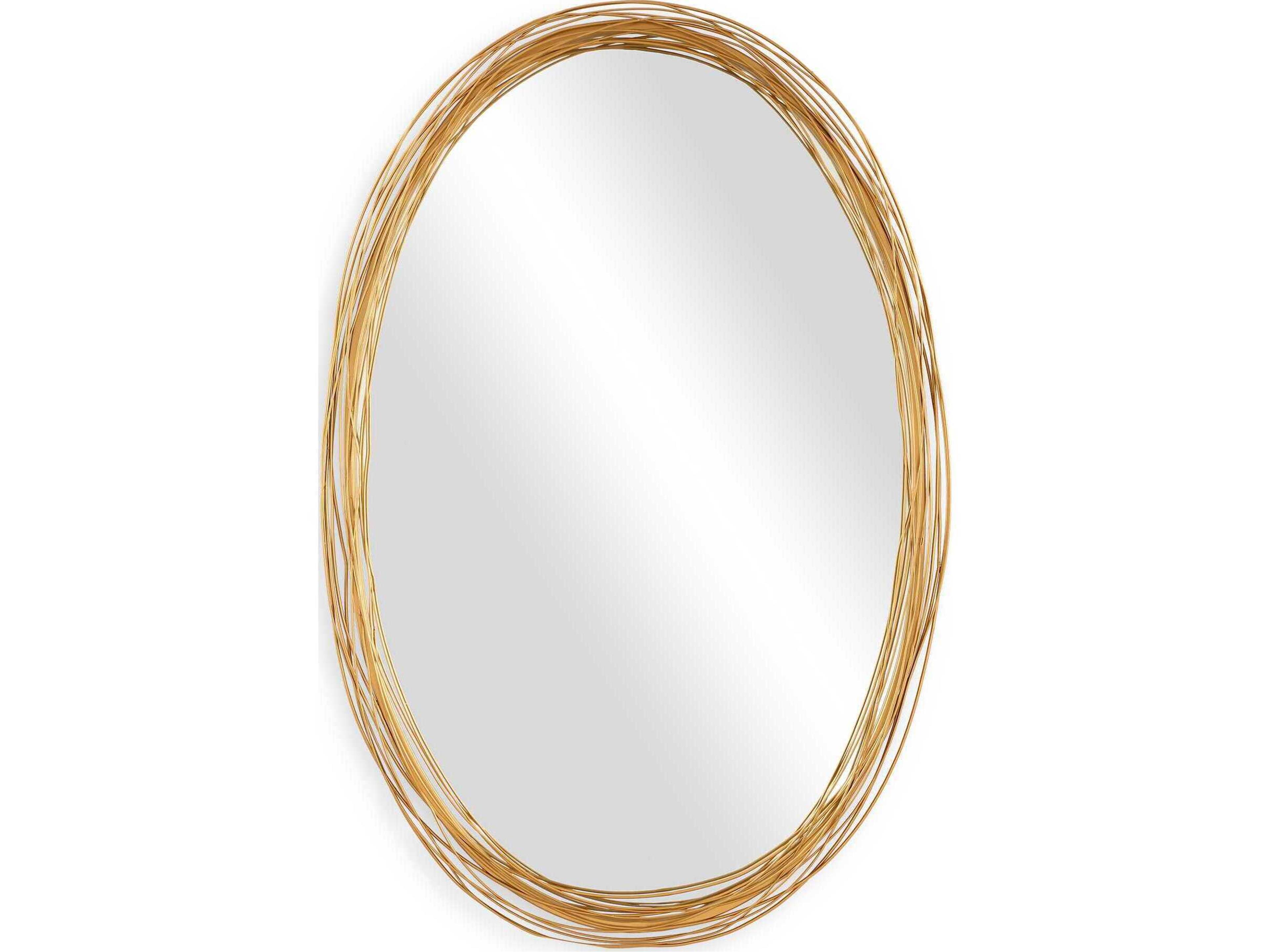 Uttermost Gillian Brushed Gold Oval Wall Mirror