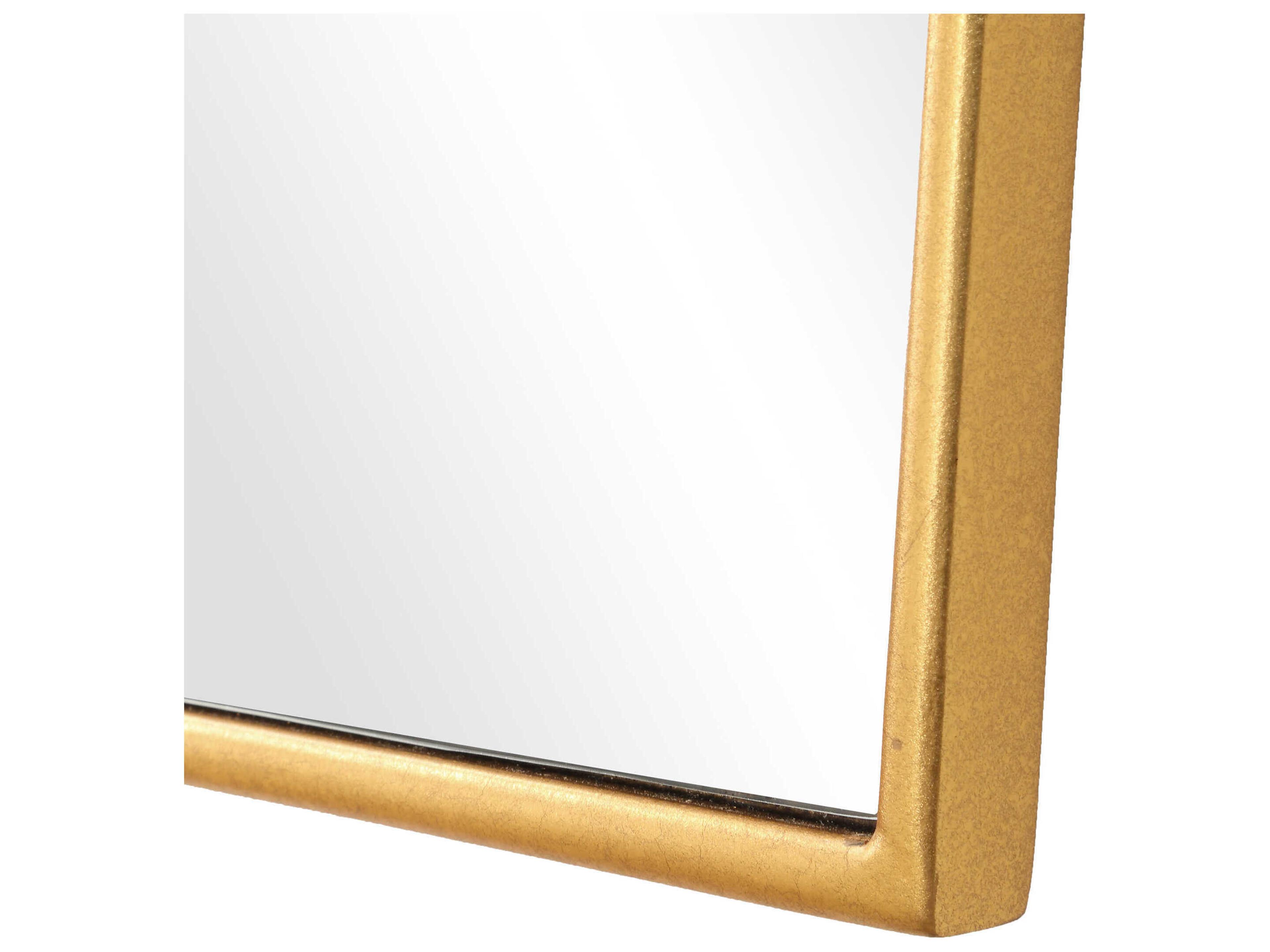 Uttermost Demure Antiqued Gold Leaf Wall Mirror