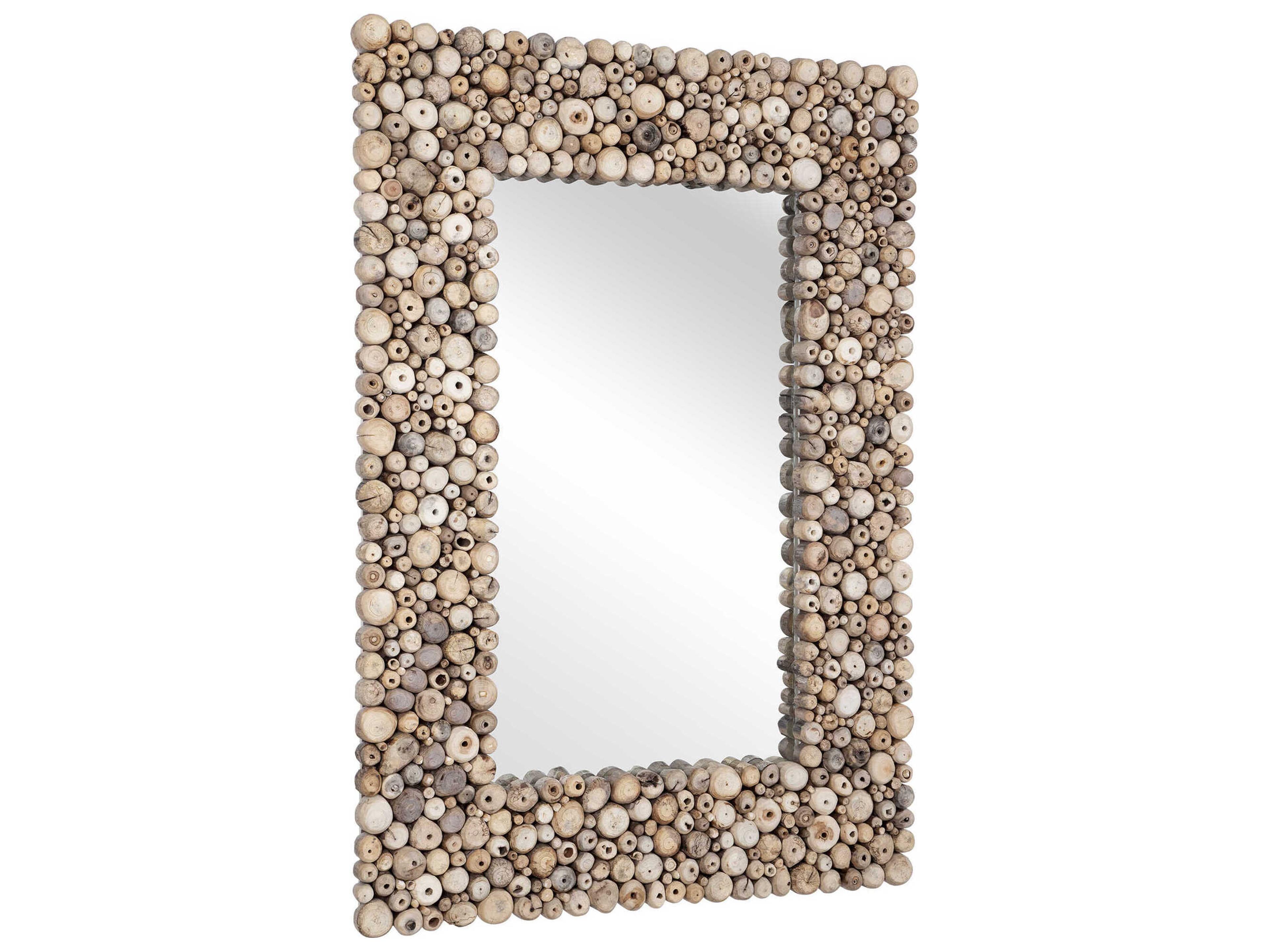 Uttermost Timberwood Brown Rectangular Wall Mirror