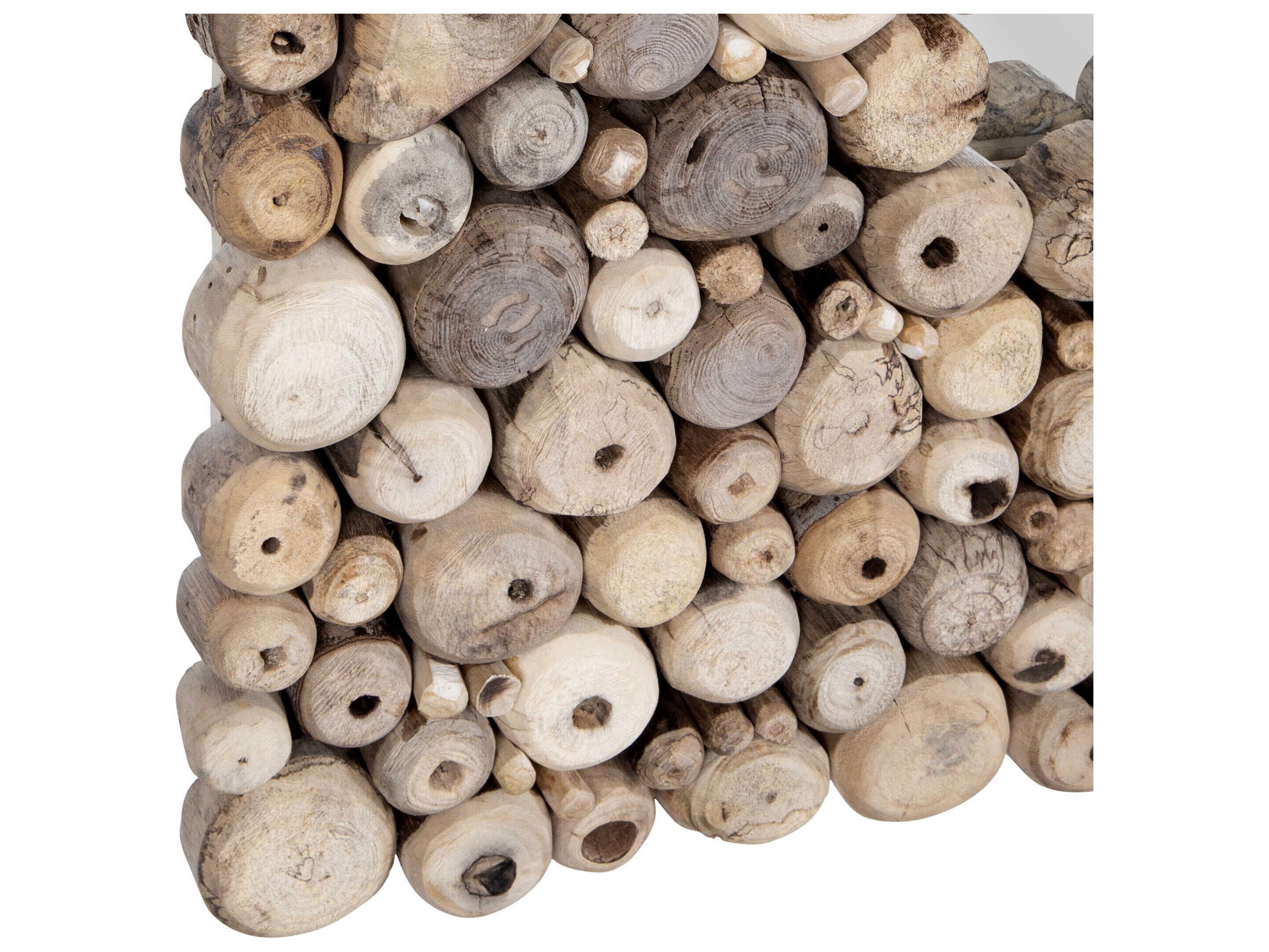 Uttermost Timberwood Brown Rectangular Wall Mirror