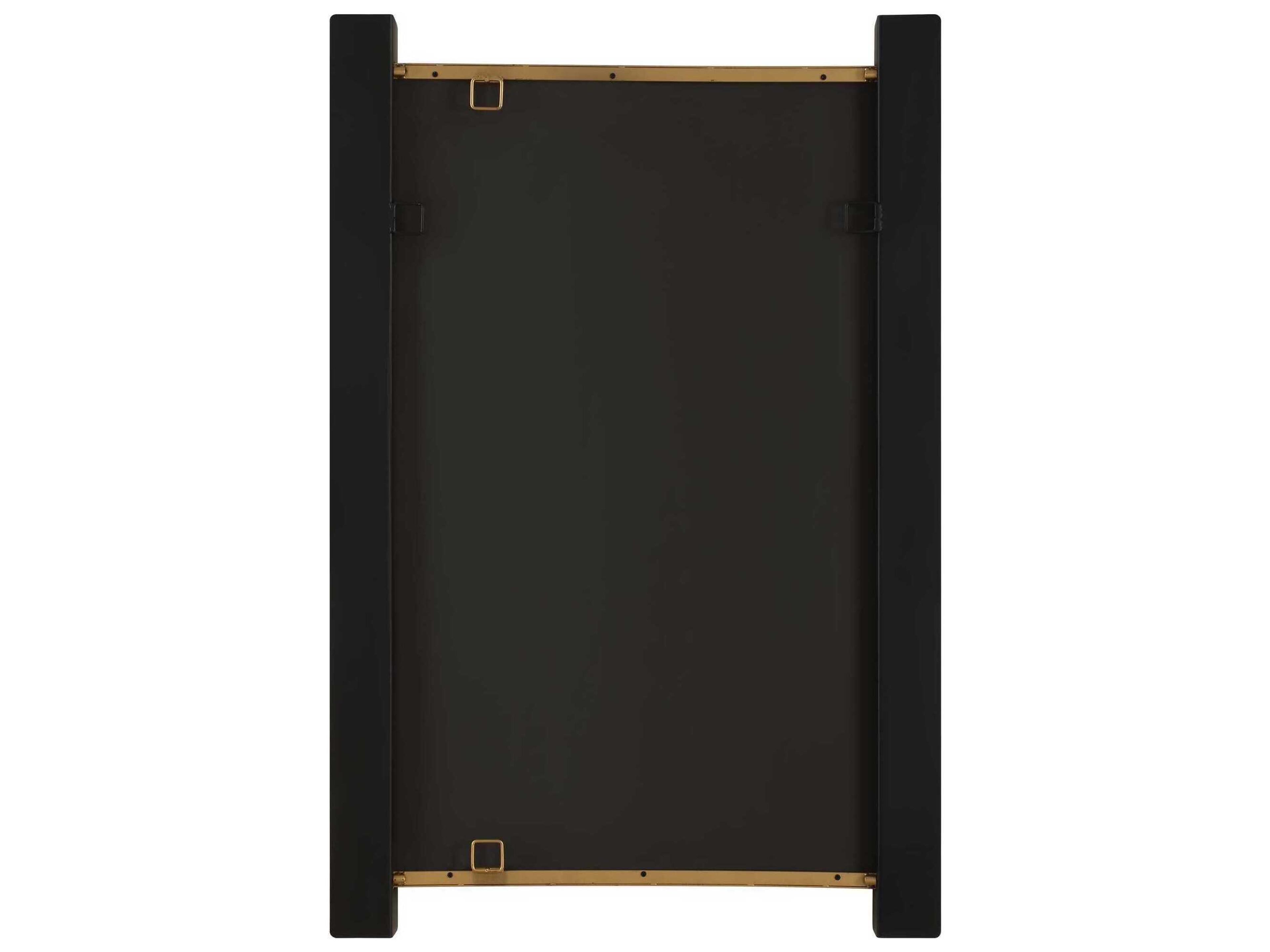Uttermost Cunene Matte Black Rectangular Wall Mirror