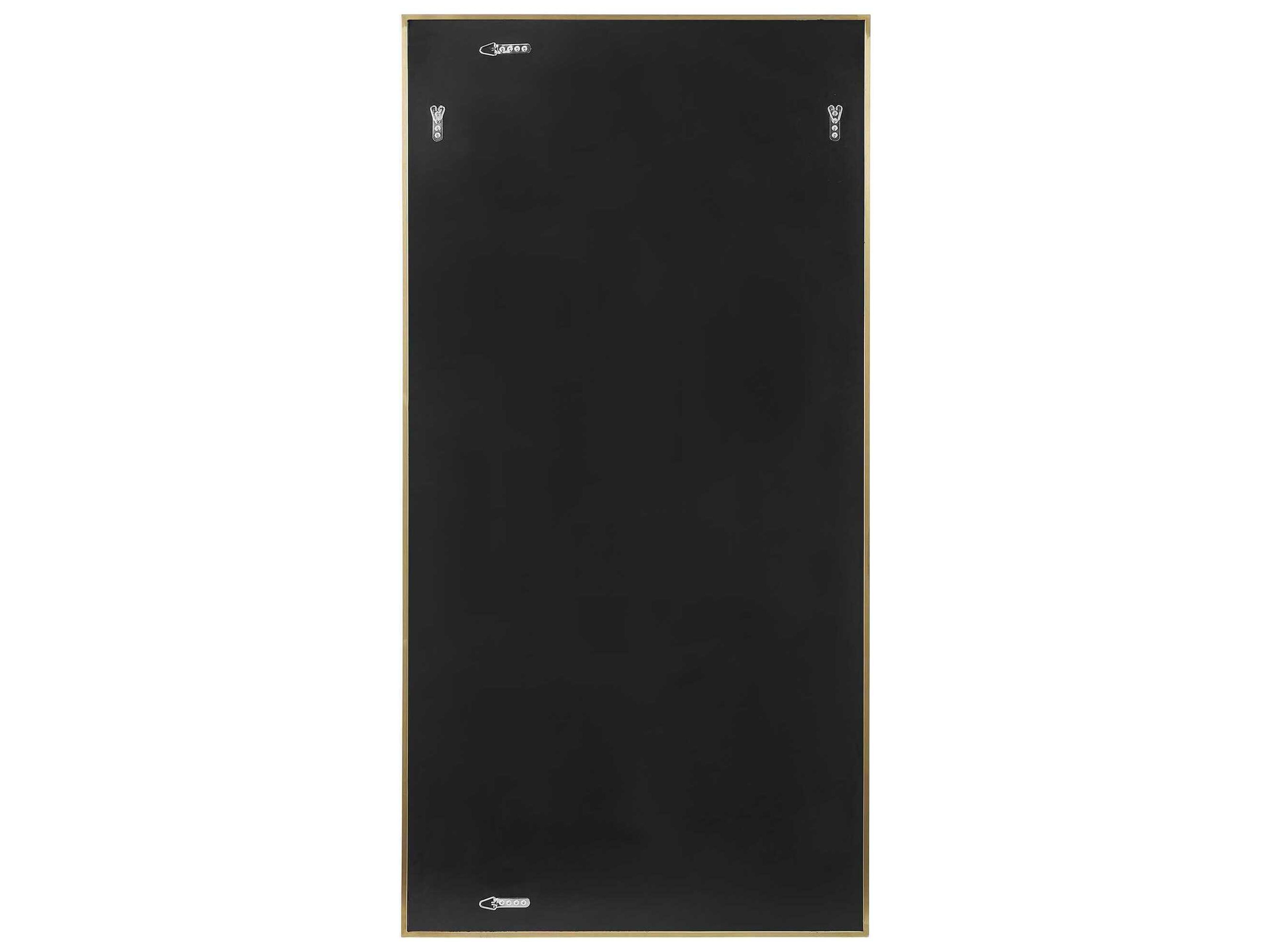 Uttermost Wrenton Brass Dark Bronze Rectangular Wall Mirror