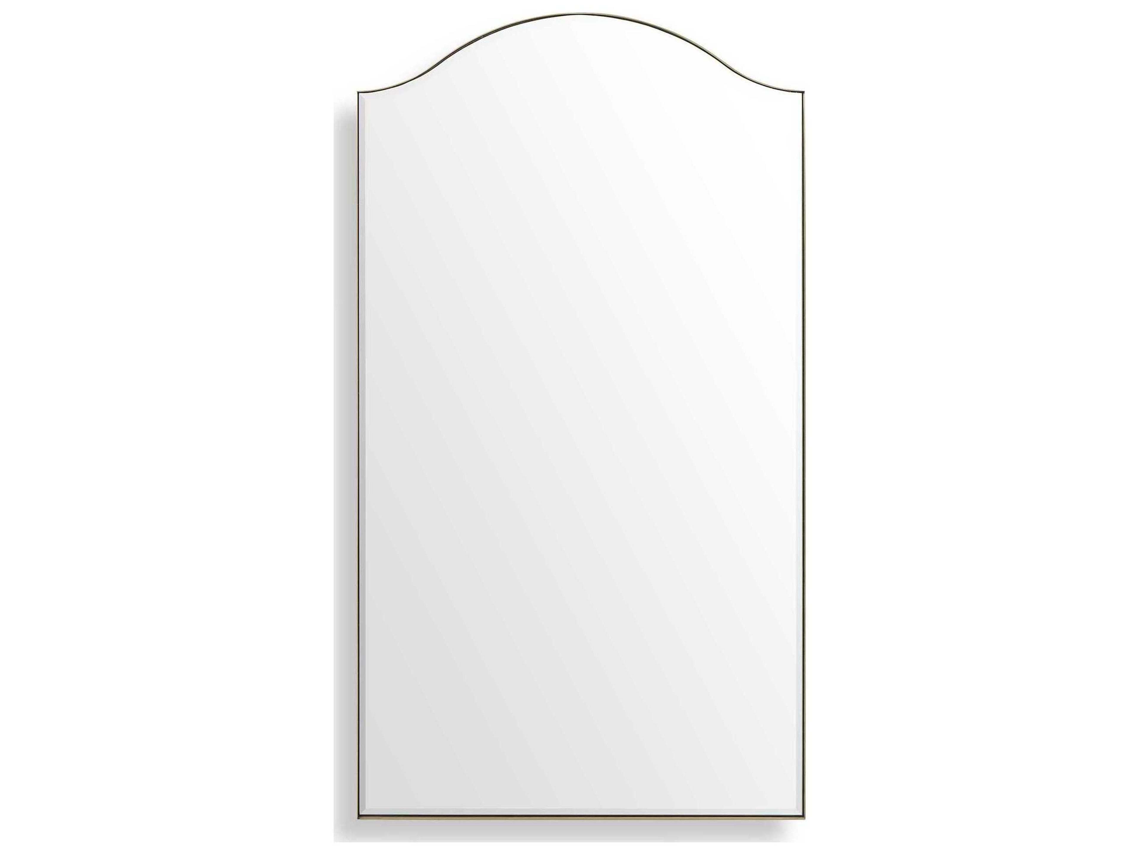 Mallorca Brushed Brass Arch Wall Mirror