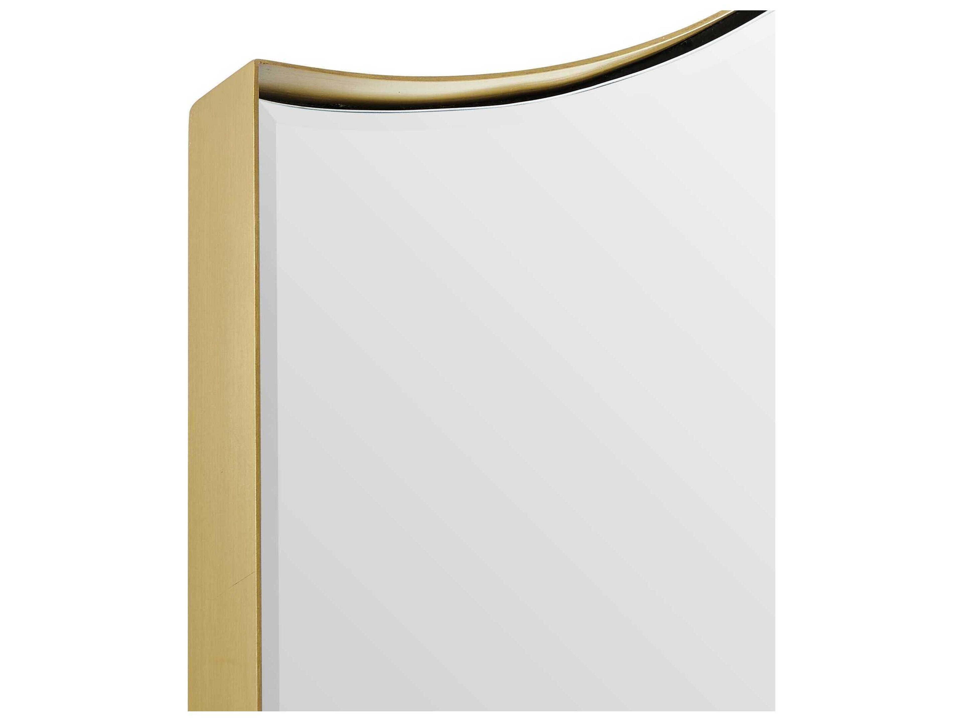 Uttermost Mallorca Brushed Brass Arch Wall Mirror