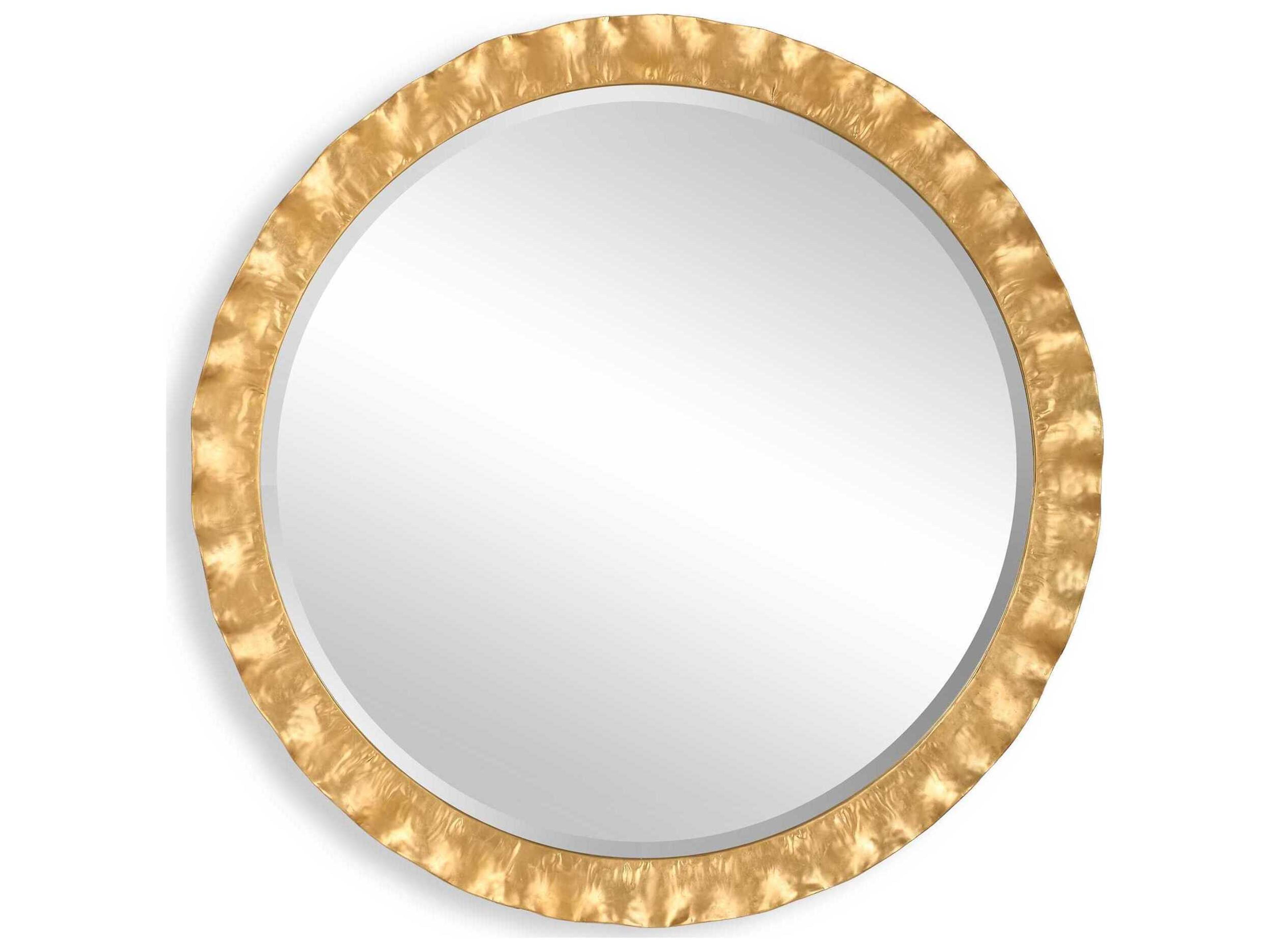 Uttermost Haya Gold Leaf Round Wall Mirror