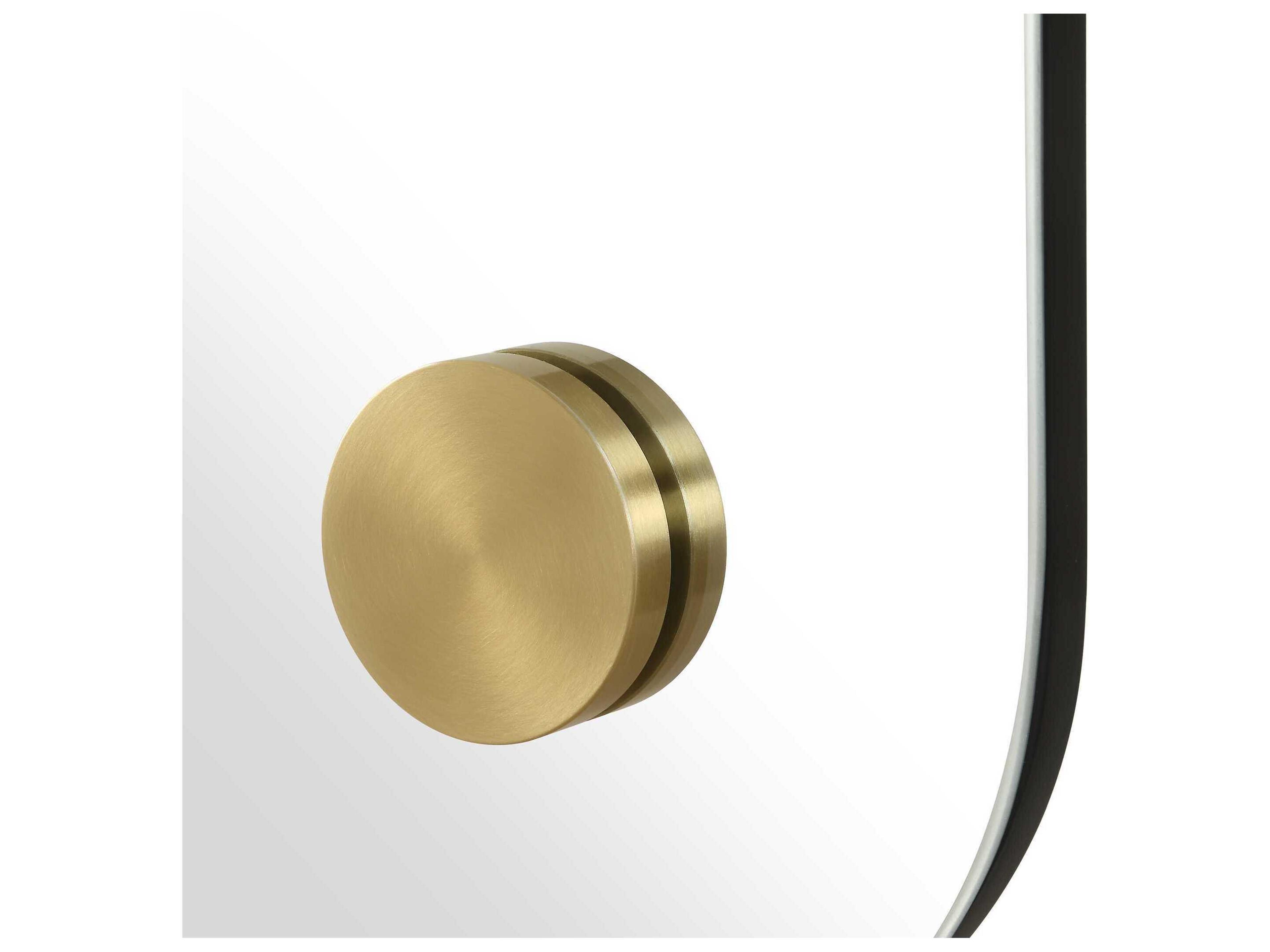 Uttermost Hamrick Brass Rectangular Wall Mirror