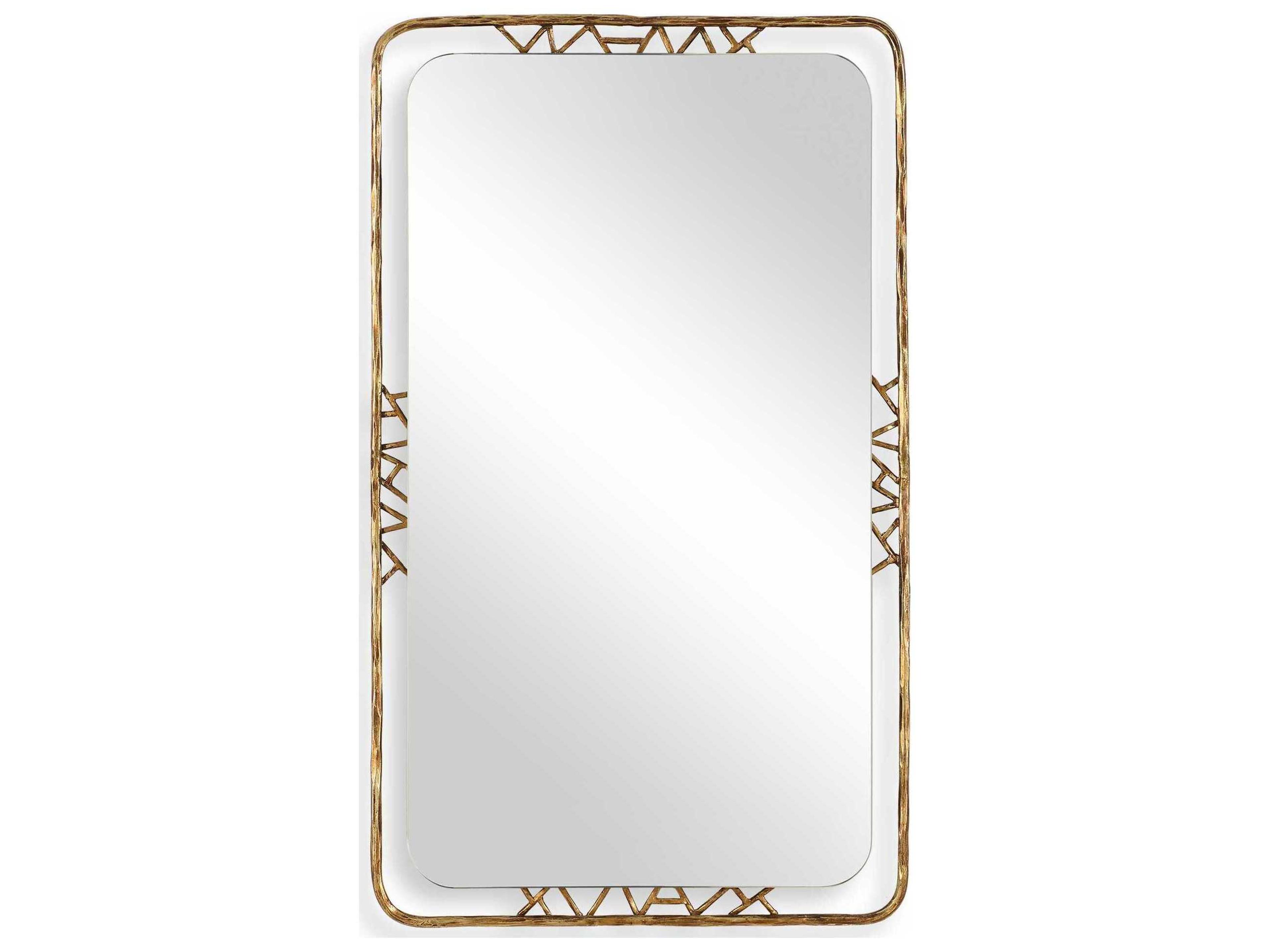 Uttermost Tahoma Antique Gold Rectangular Wall Mirror