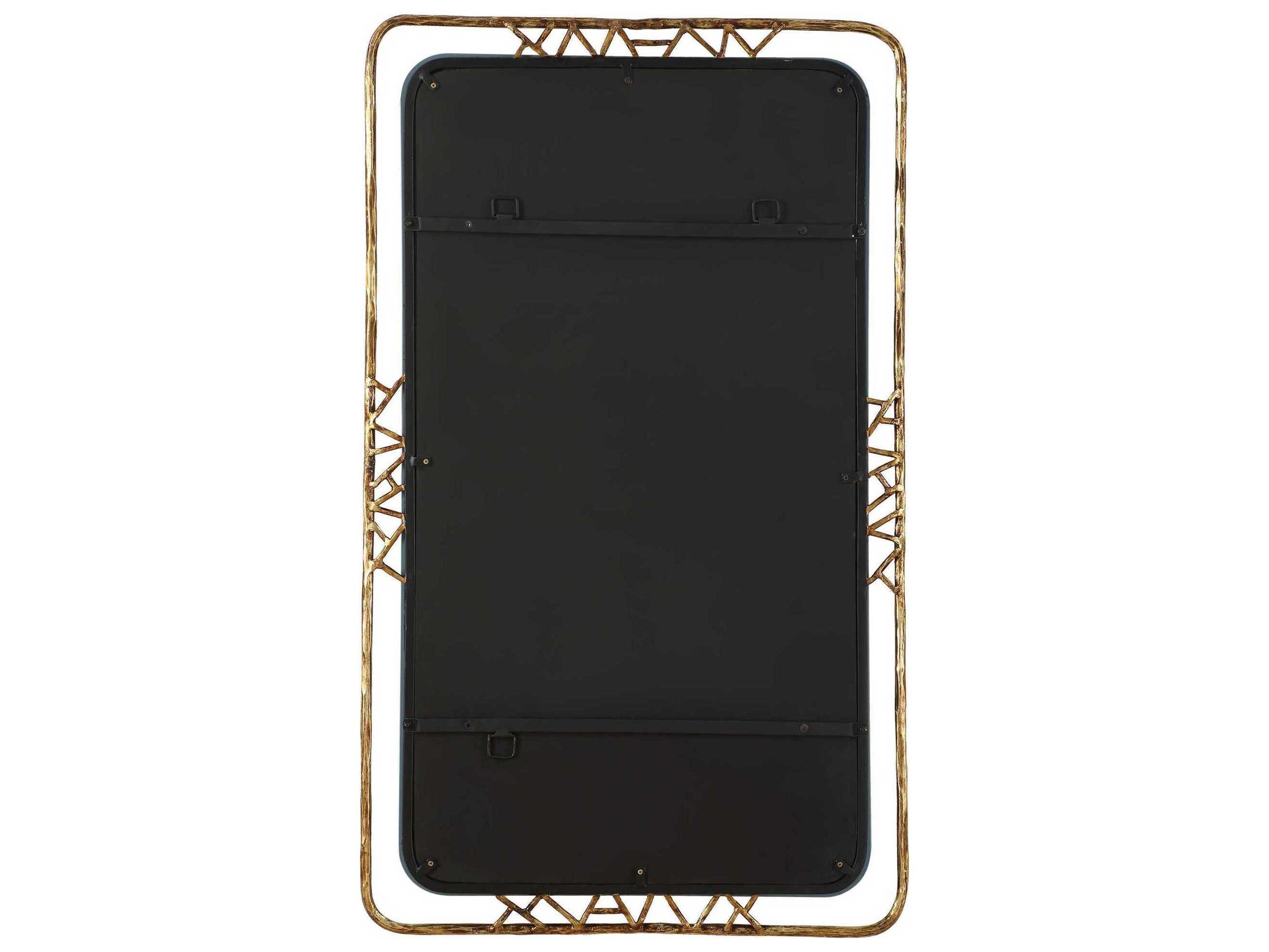 Uttermost Tahoma Antique Gold Rectangular Wall Mirror