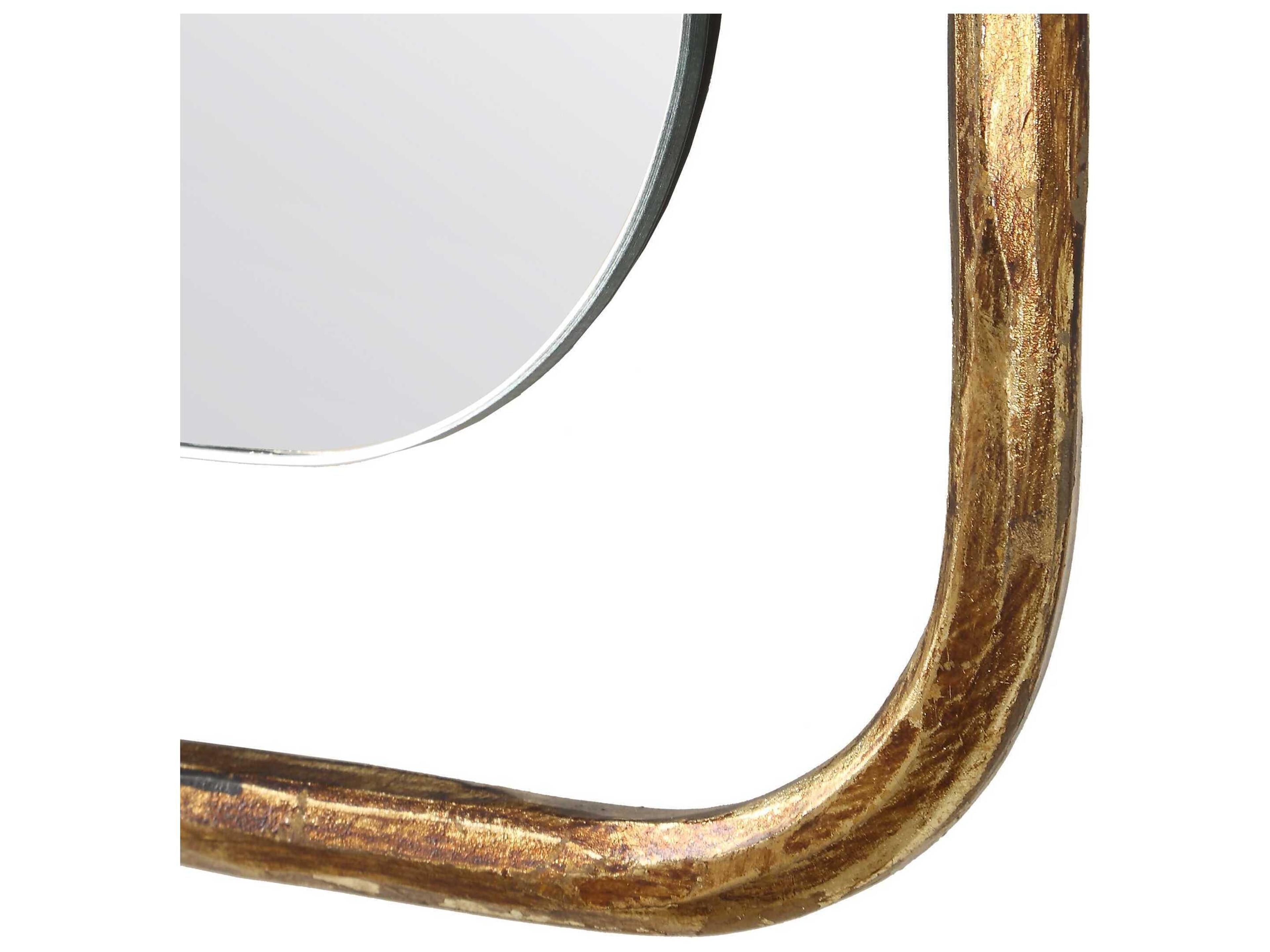 Uttermost Tahoma Antique Gold Rectangular Wall Mirror