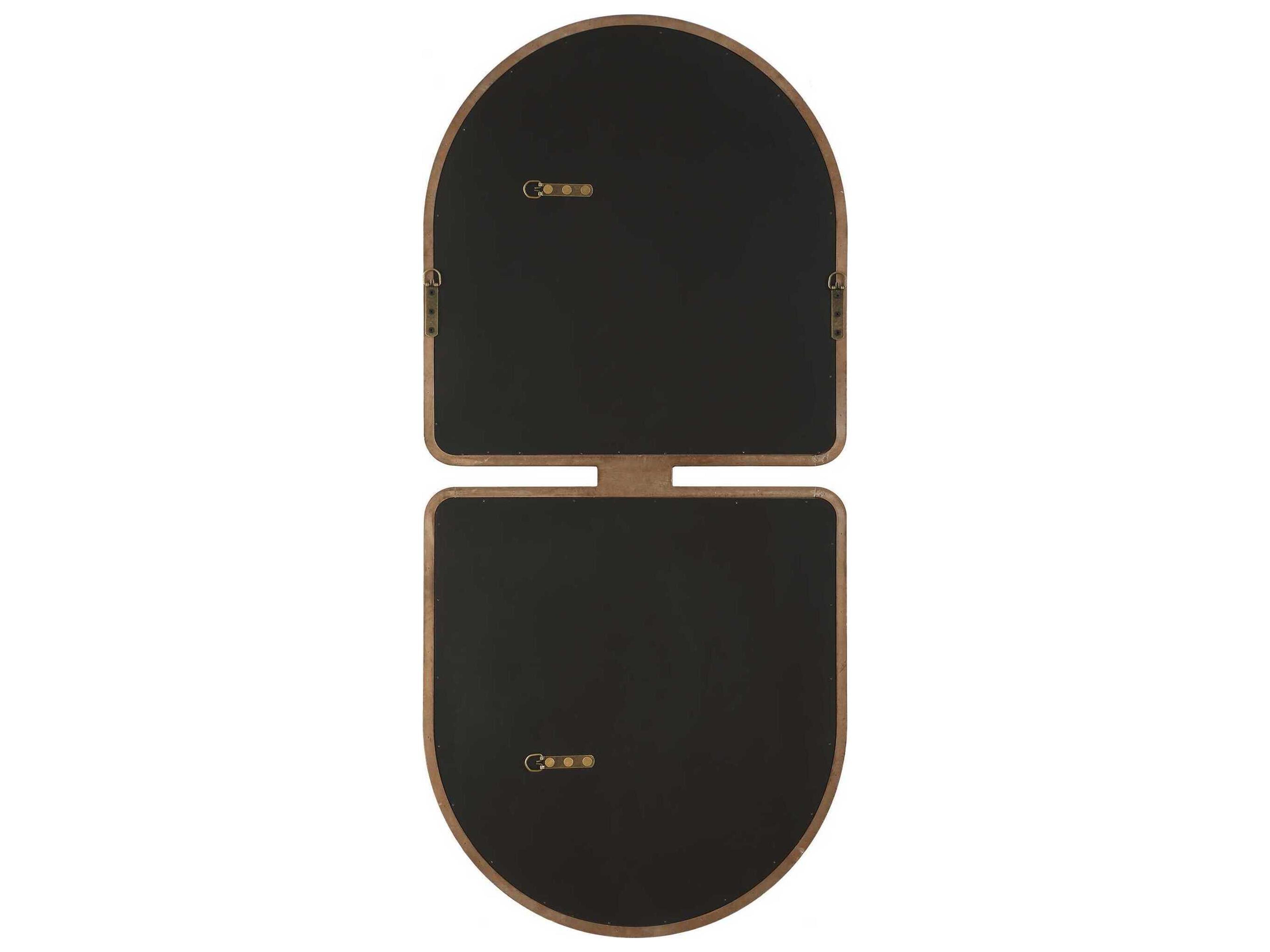 Uttermost Jacques Art Deco Antique Gold Wall Mirror