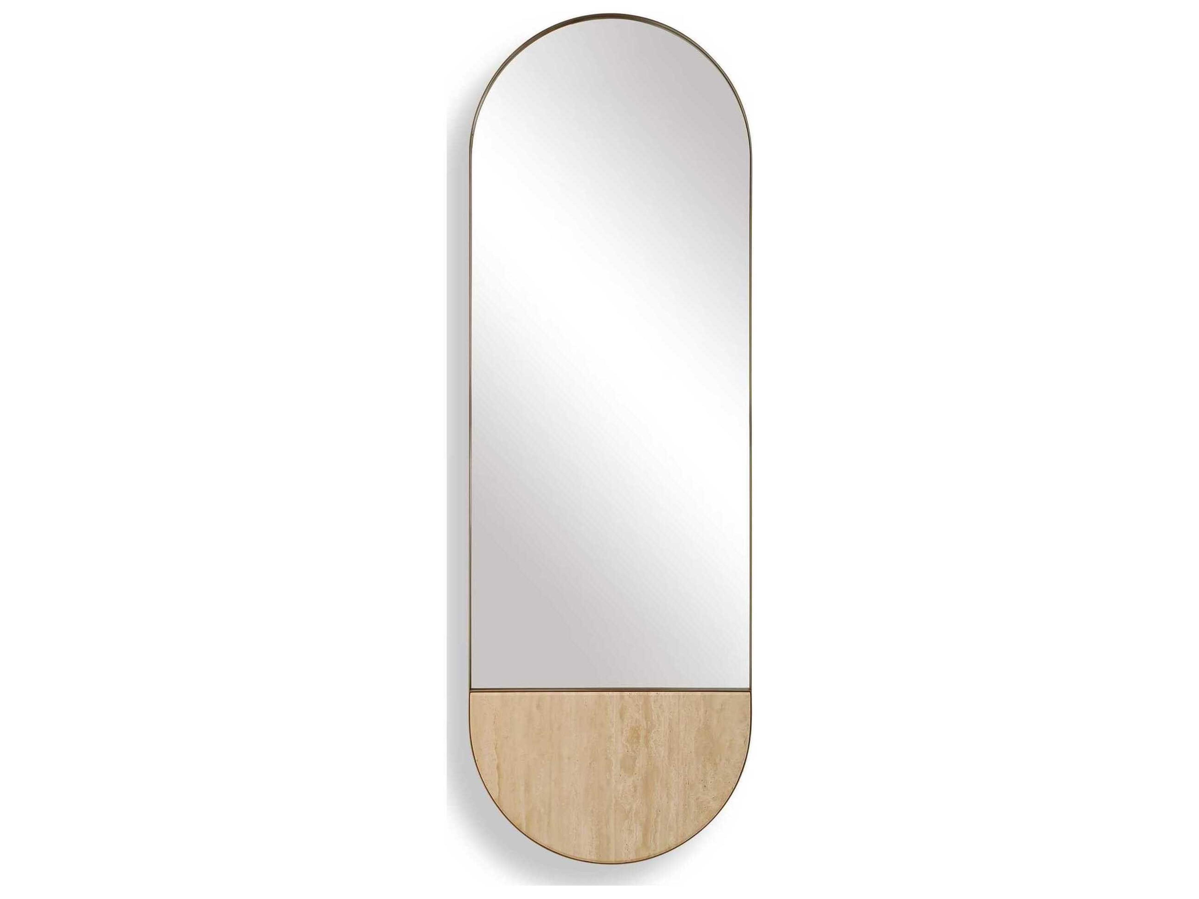 Russo Golden Bronze Oval Wall Mirror