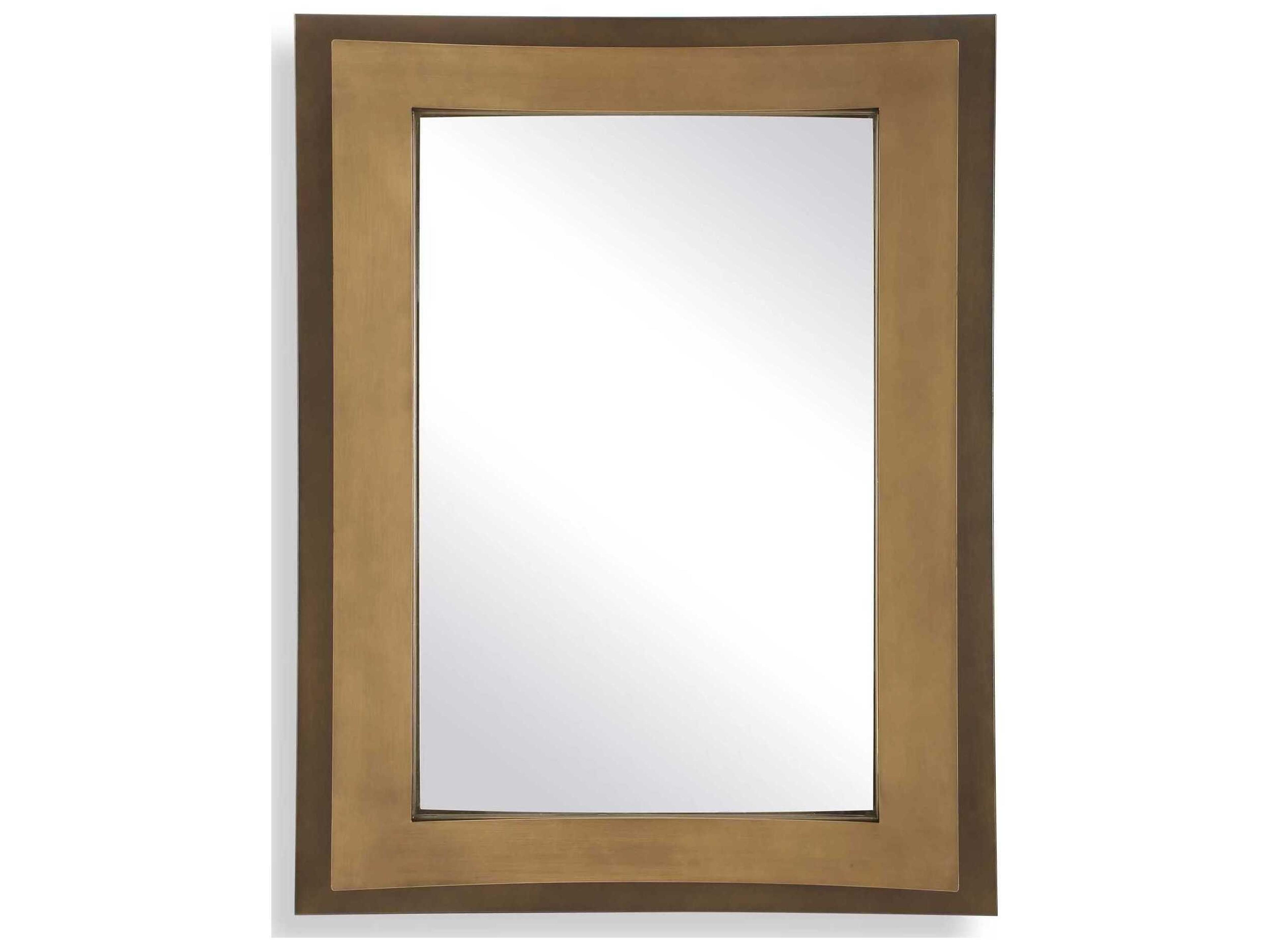 Uttermost Around The Bend Golden Bronze Rectangular Wall Mirror