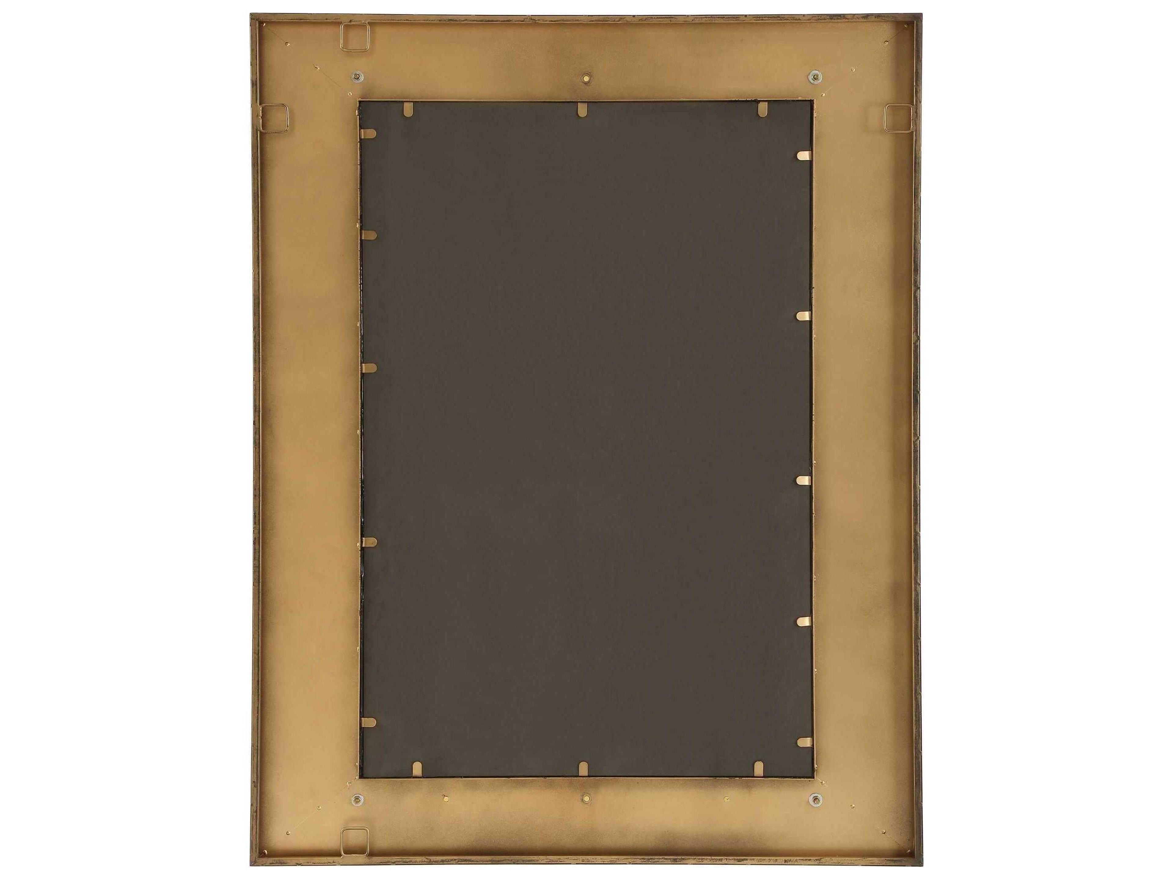 Uttermost Around The Bend Golden Bronze Rectangular Wall Mirror