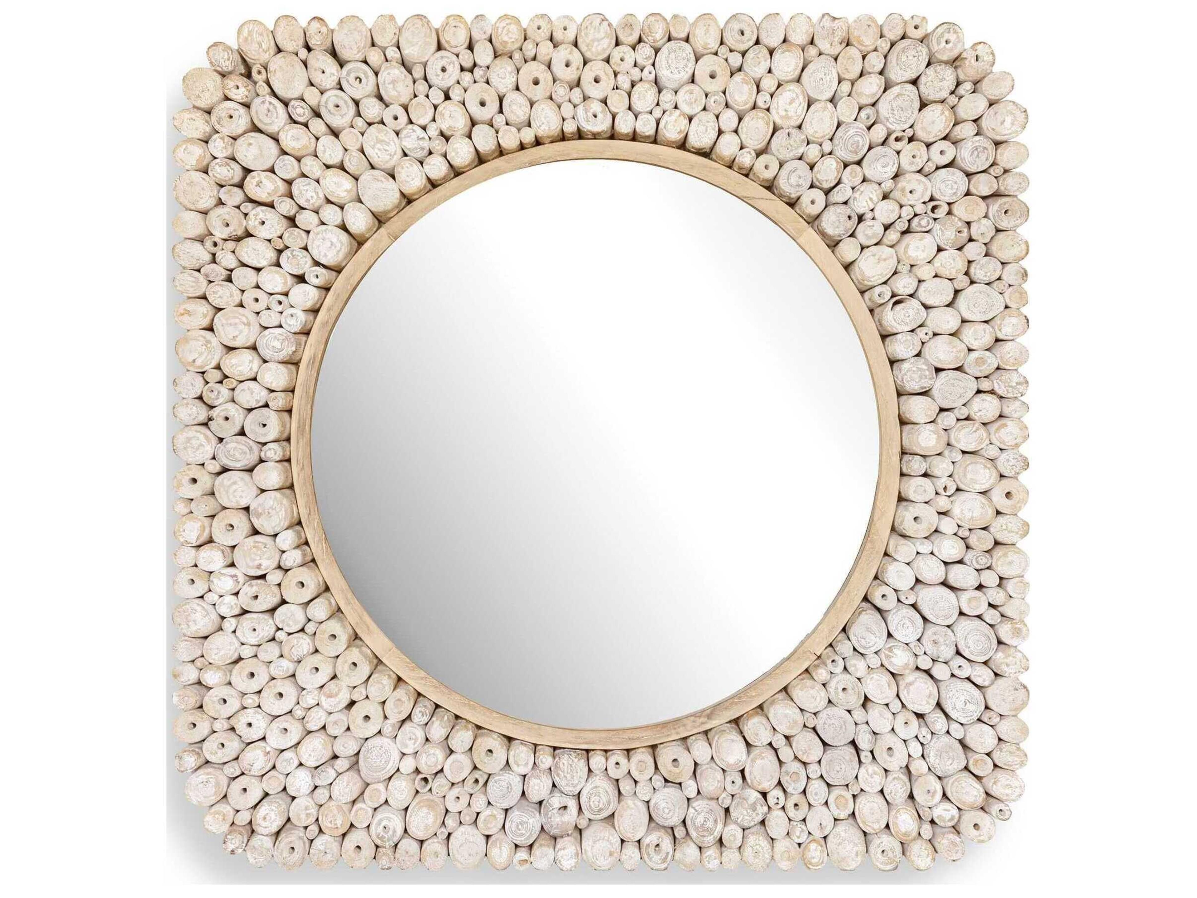 Merak Natural Square Wall Mirror